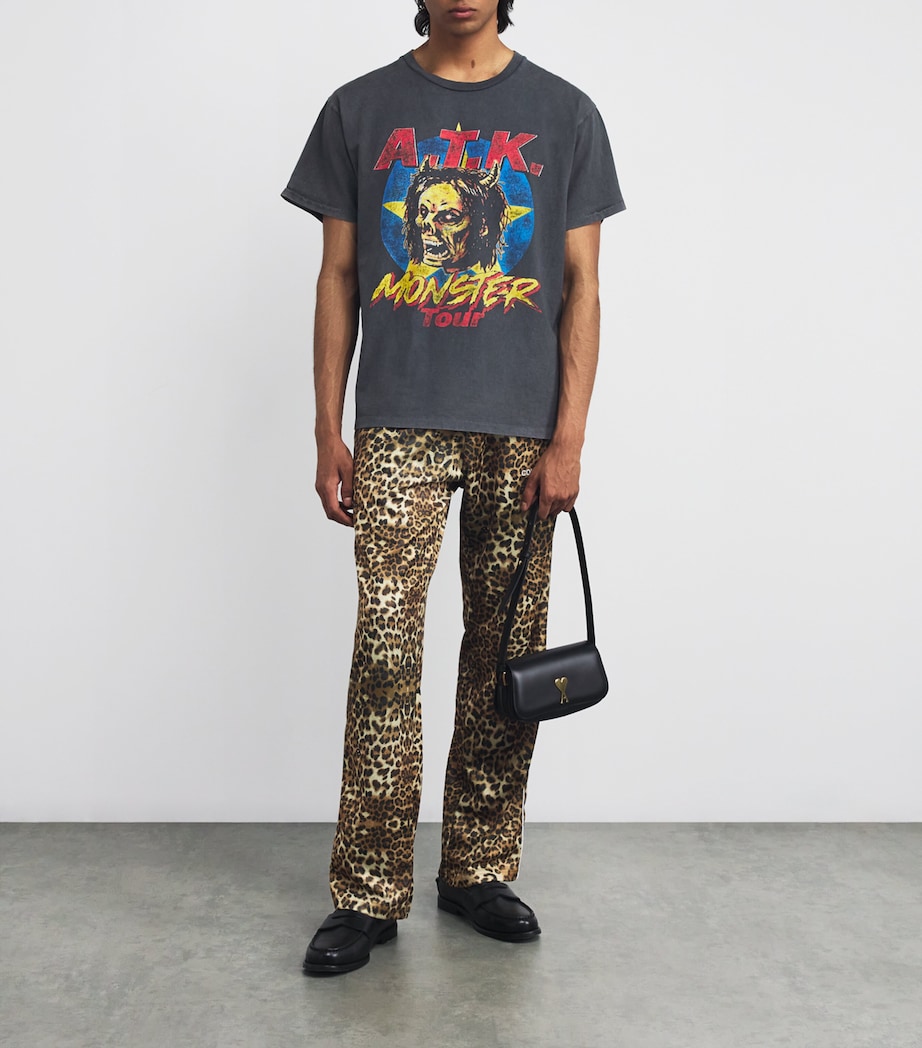 Cotton ATK Monster Tour T-Shirt VINTAGE BLACK Image 2