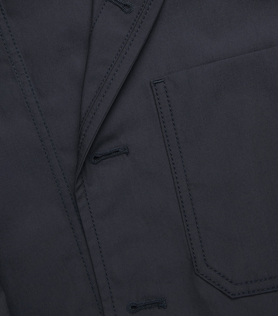 Thom Browne Mens Cotton Unconstructed Sport Coat Navy Image 6