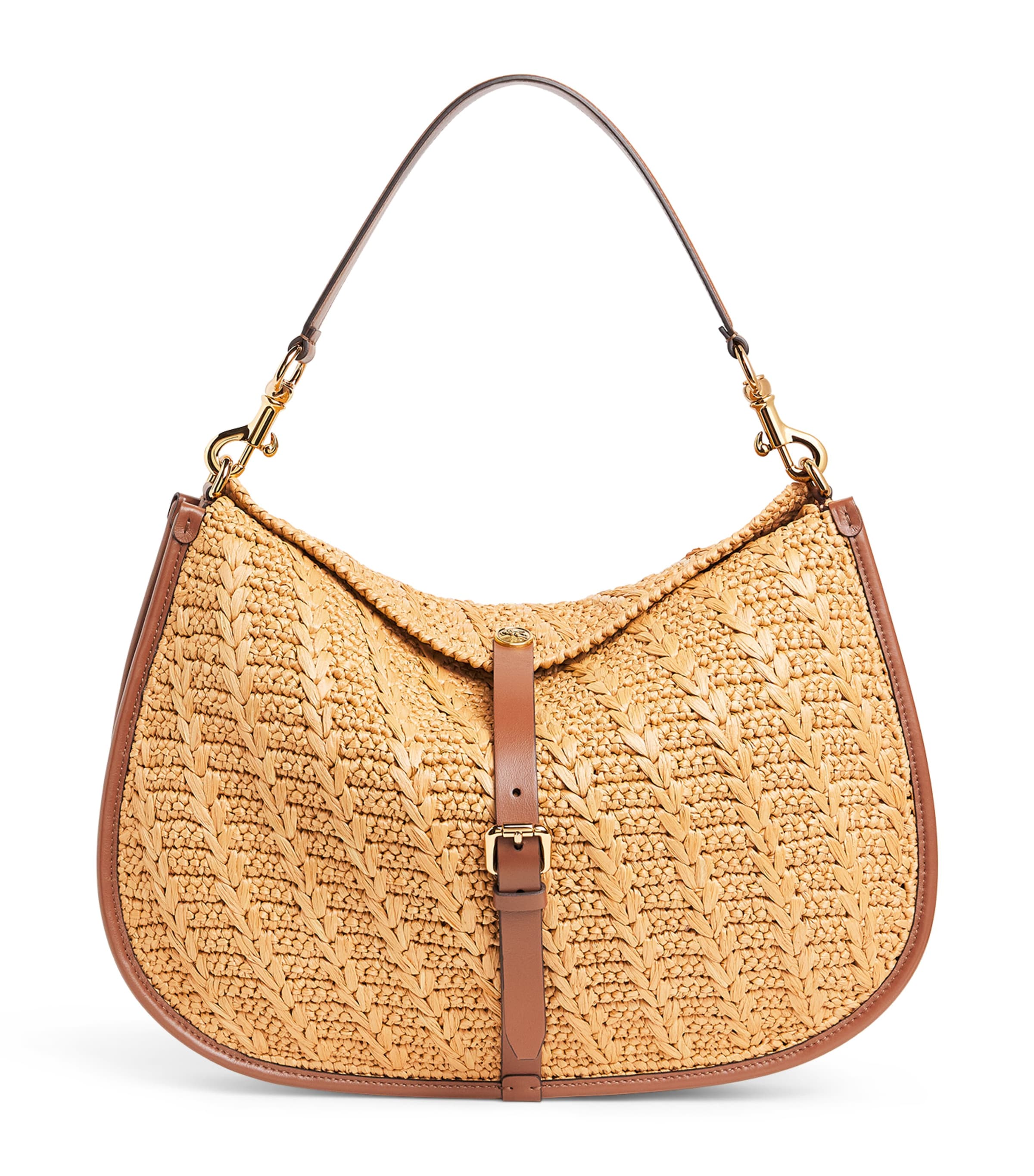 Raffia Pony Shoulder Bag Y0412 Image 1