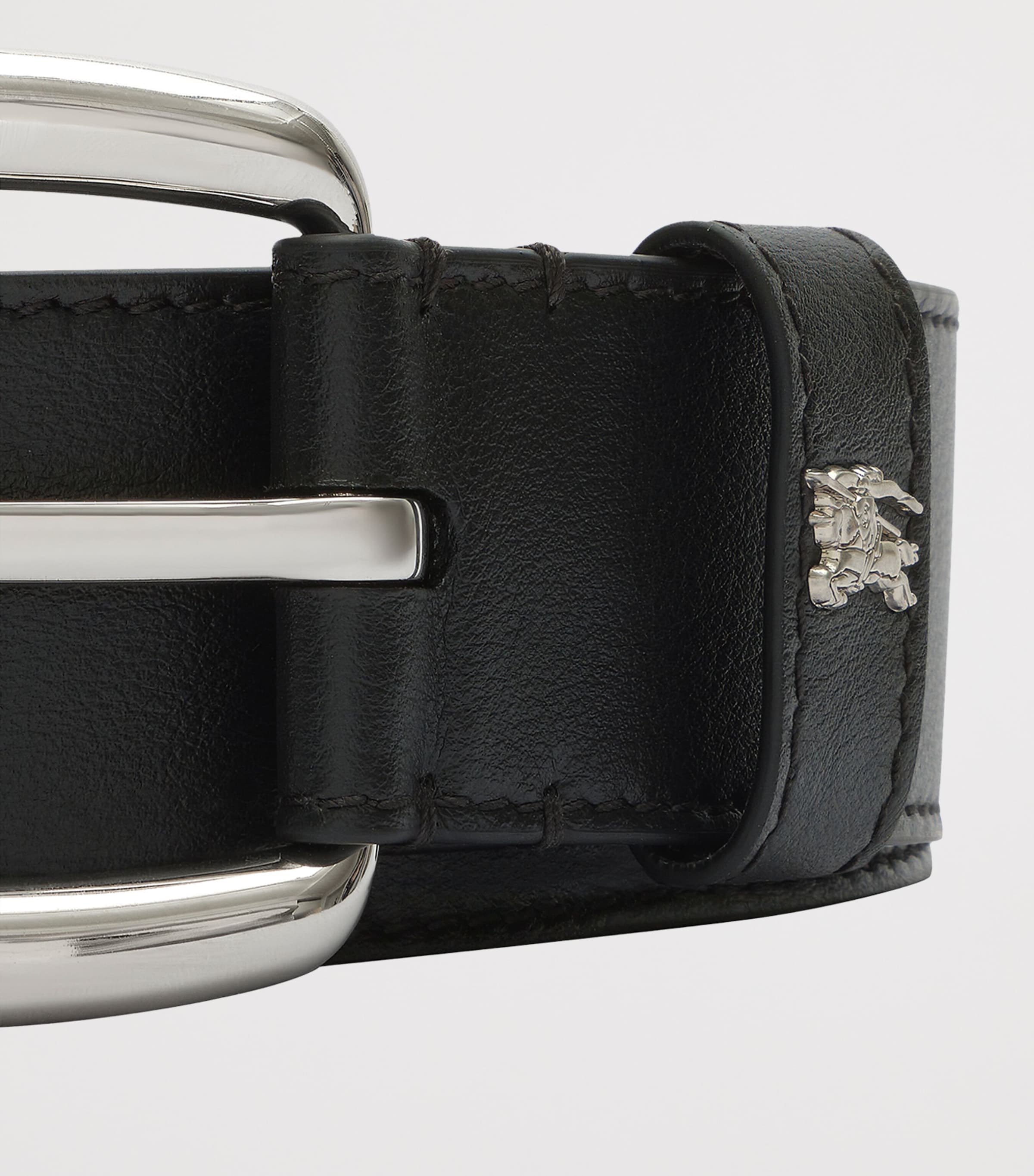 Burberry Leather EKD Belt Black Image 3
