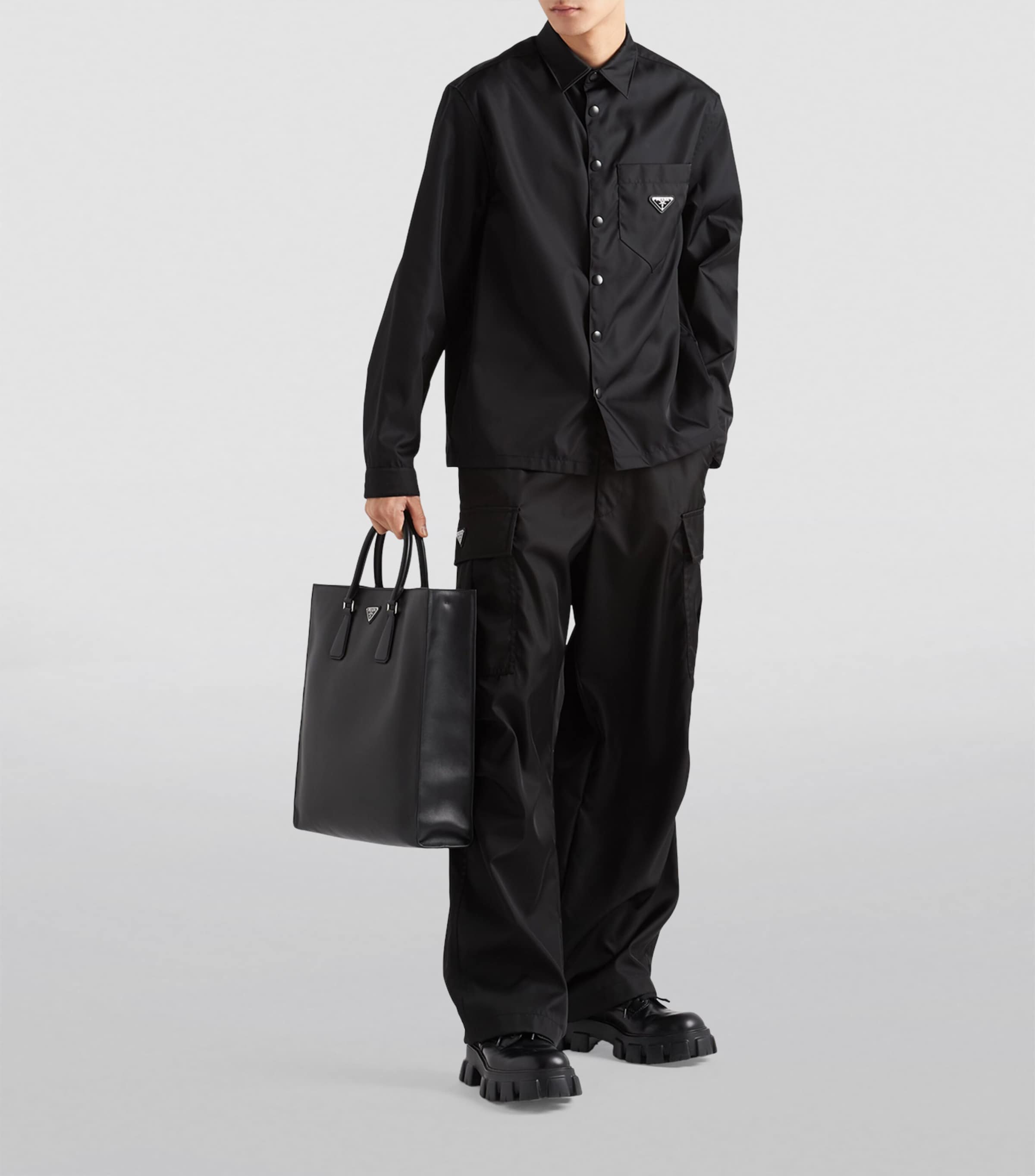 PRADAリナイロン RE-NYLON SHIRT Sサイズ 0400019363112_BLACK?wid=600&