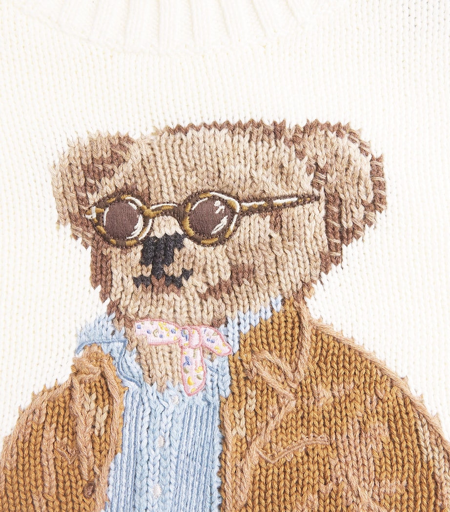 Cotton Polo Bear Sweater PARCHMENT CREAM Image 5