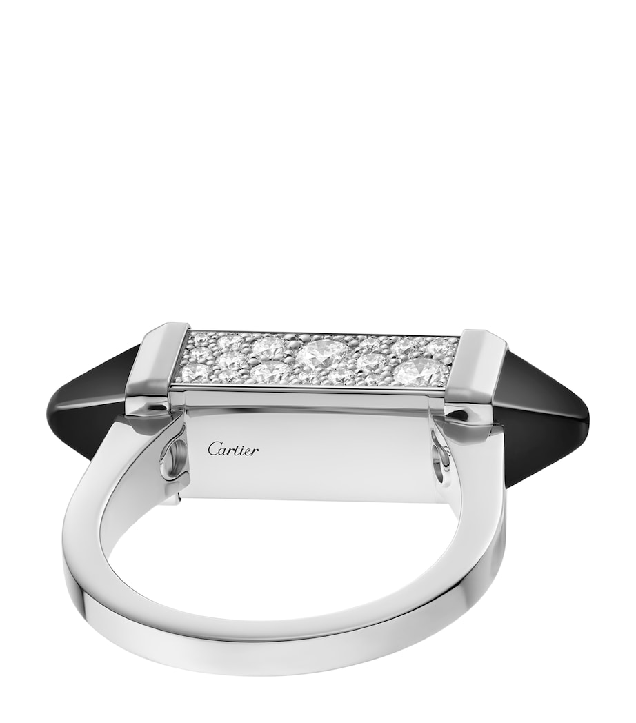 White Gold, Diamond and Onyx Les Berlingots de Cartier Ring WHITE GOLD Image 9