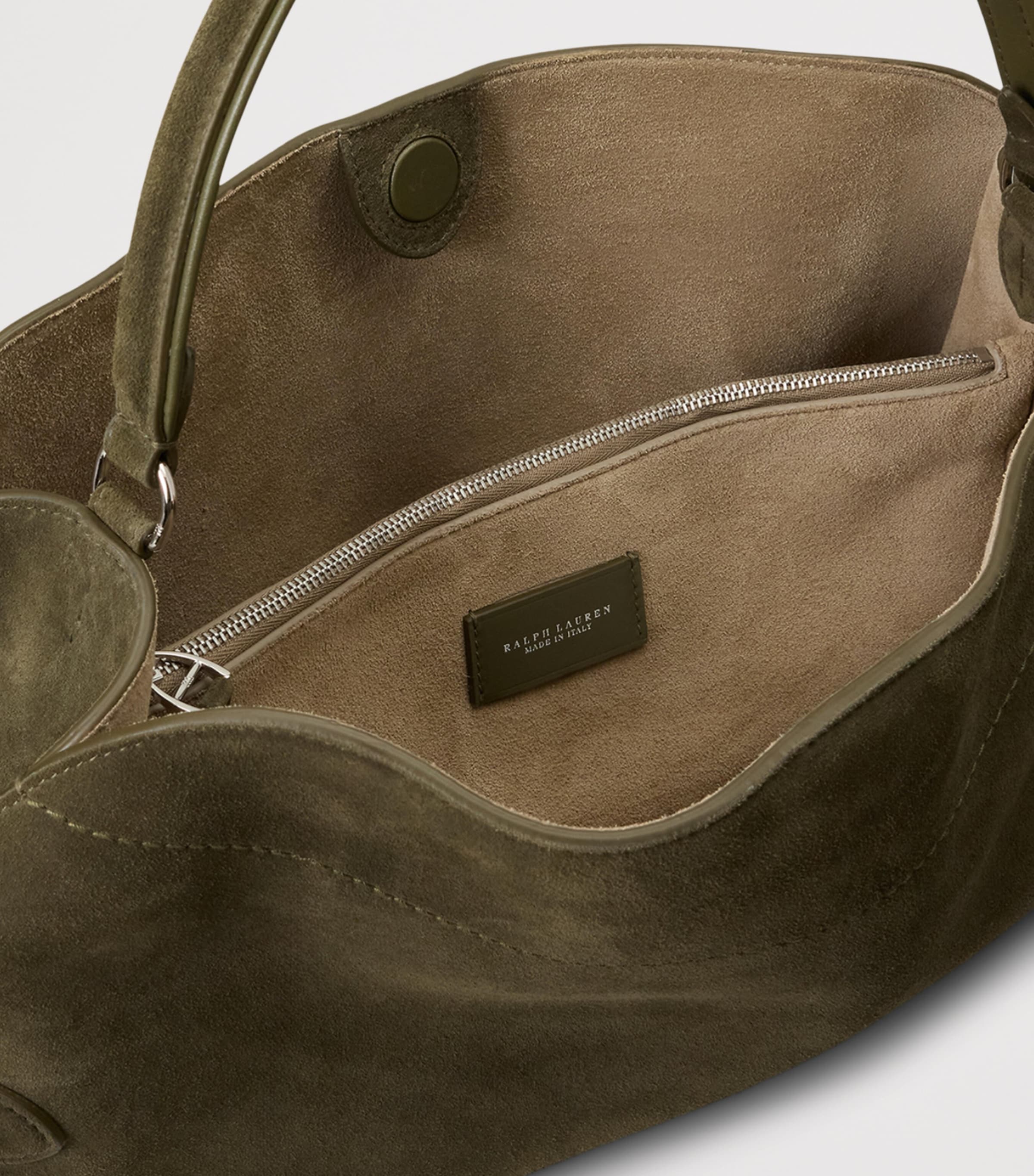 Ralph Lauren Collection Suede The Ralph Shoulder Bag Cypress Image 3