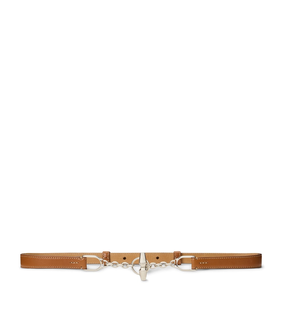 Ralph Lauren Leather Toggle Skinny Belt Light/pastel Image 1