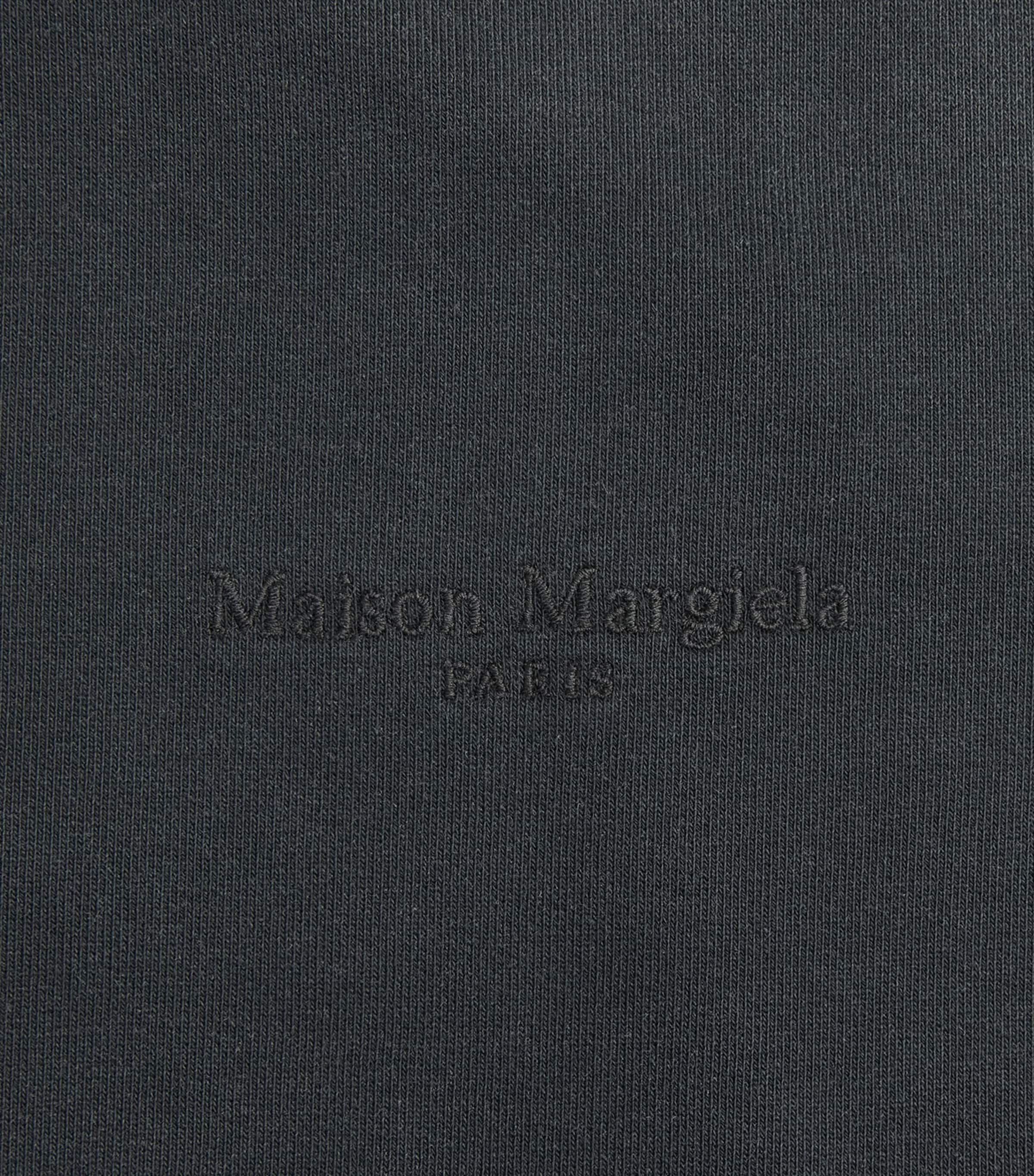 Maison Margiela Mens Cotton Embroidered Logo Sweatshirt Vintage Black Image 6