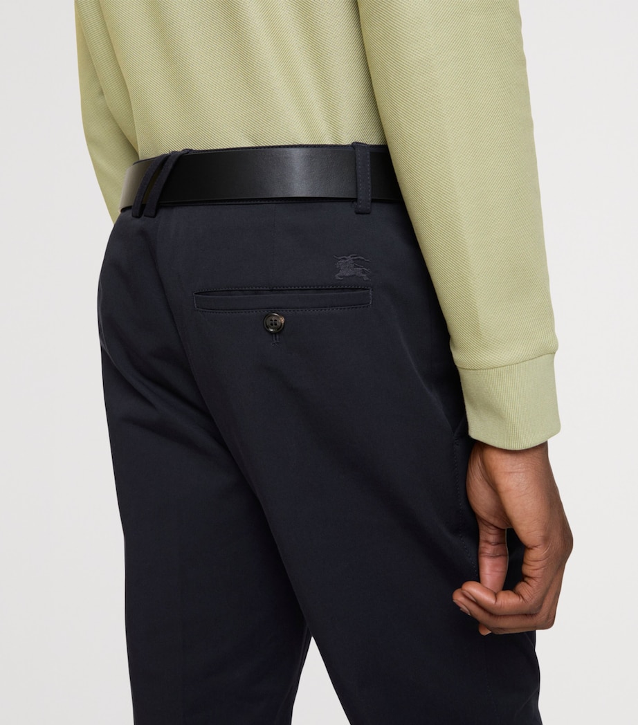 Cotton Twill Slim Chinos NAVY Image 5