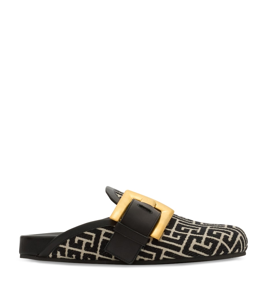 PB Monogram Anthem Mules EDK NOIR/IVOIRE Image 1
