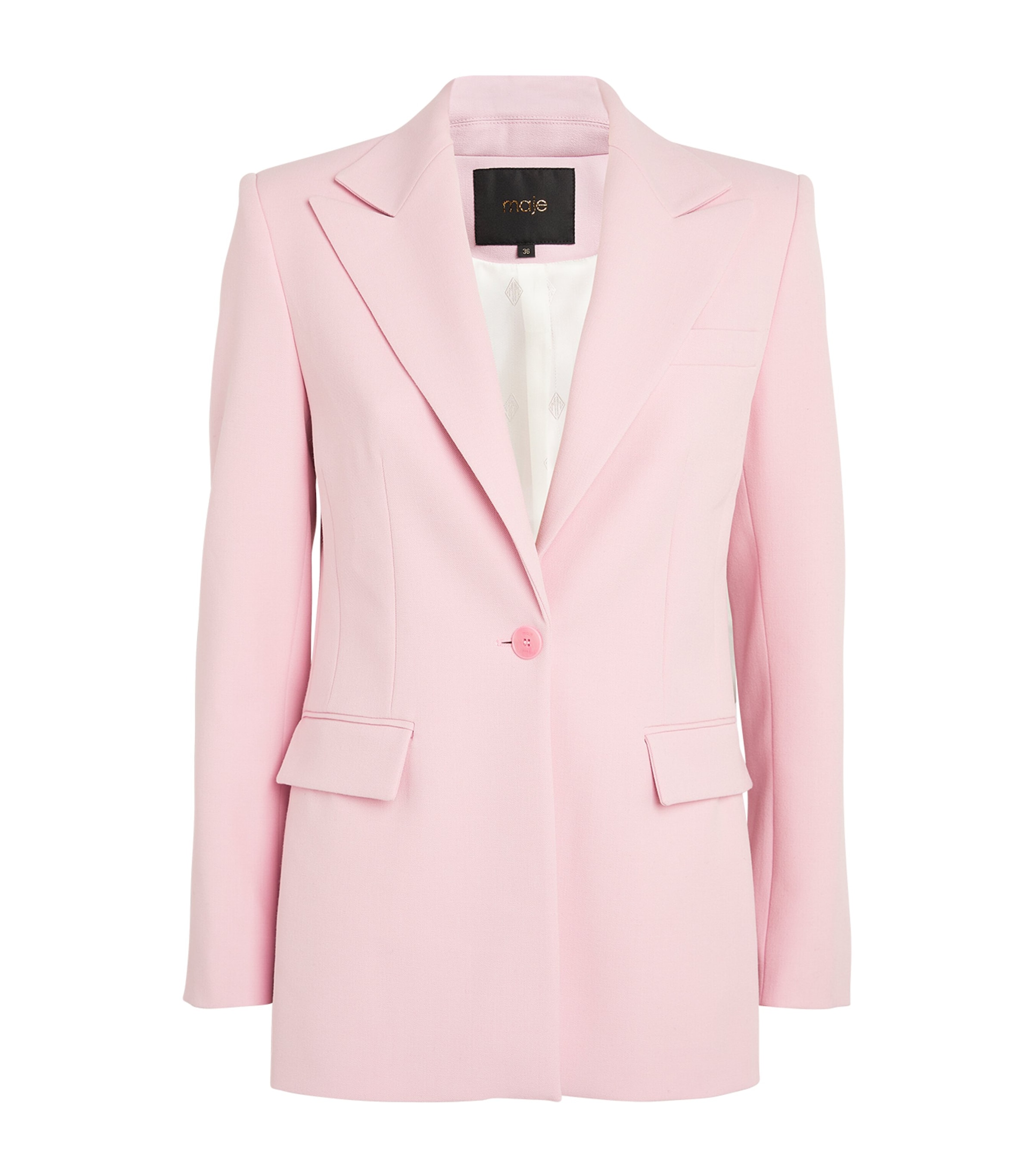 Maje Tailored Blazer In Pink