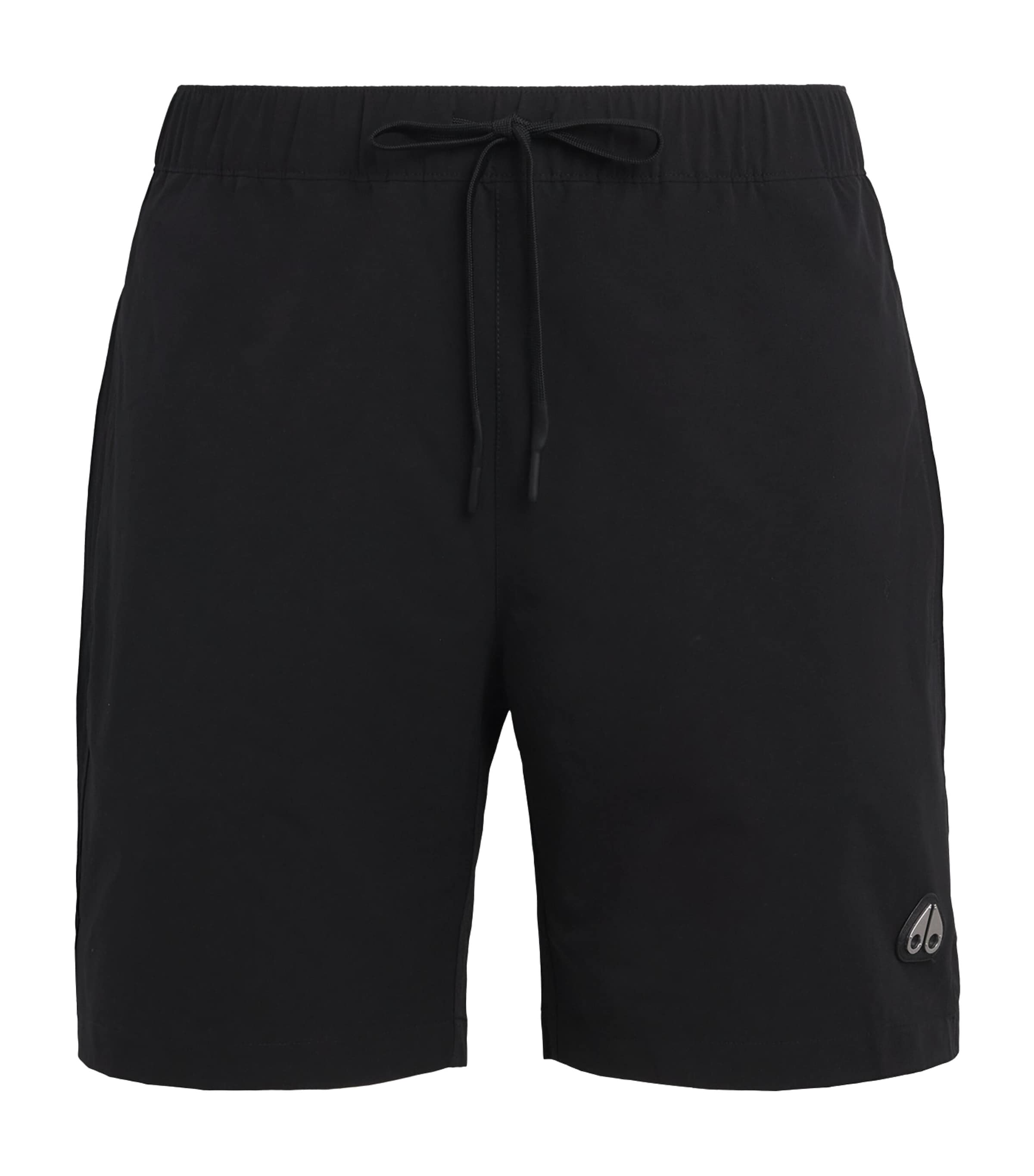 Moose Knuckles Mens Drawstring Swim Shorts Black Image 1