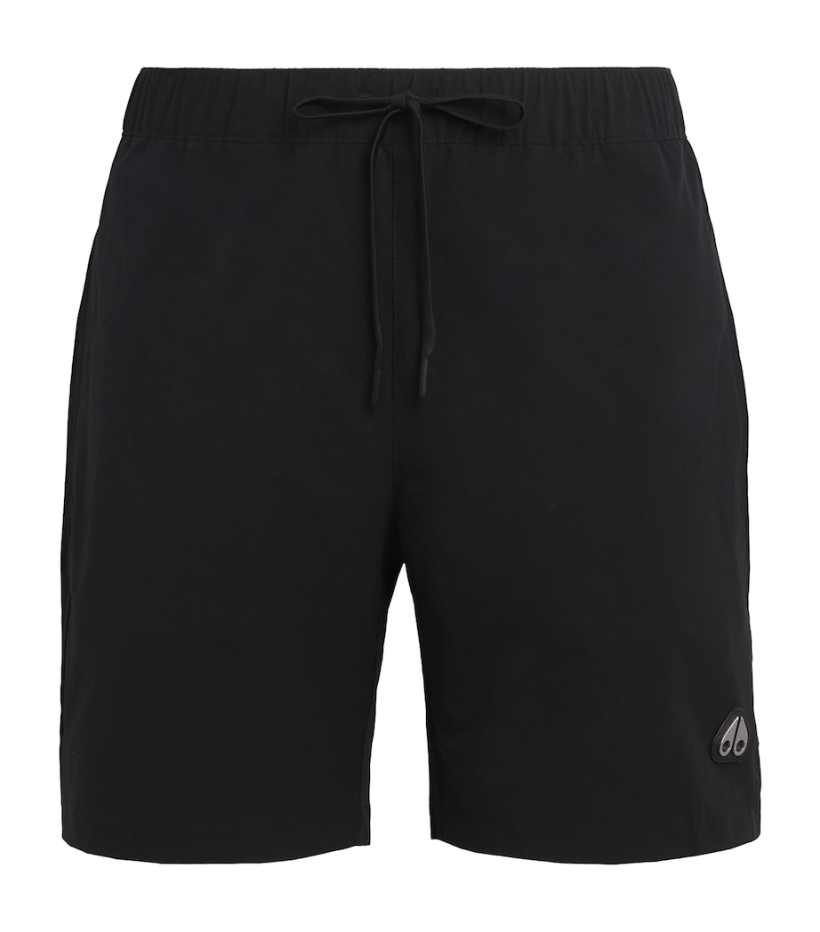 Moose Knuckles Mens Drawstring Swim Shorts Black Image 1