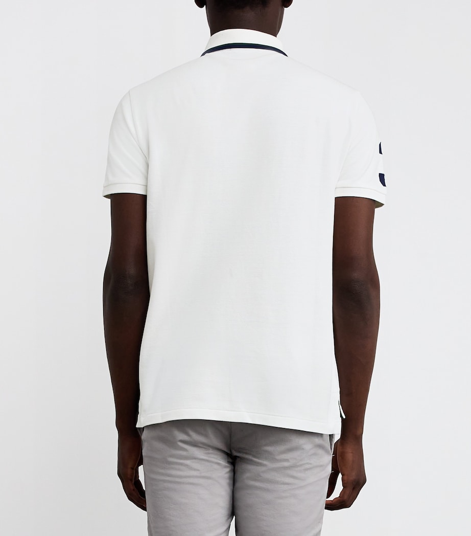 Cotton Big Polo Pony Polo Shirt WHITE Image 4