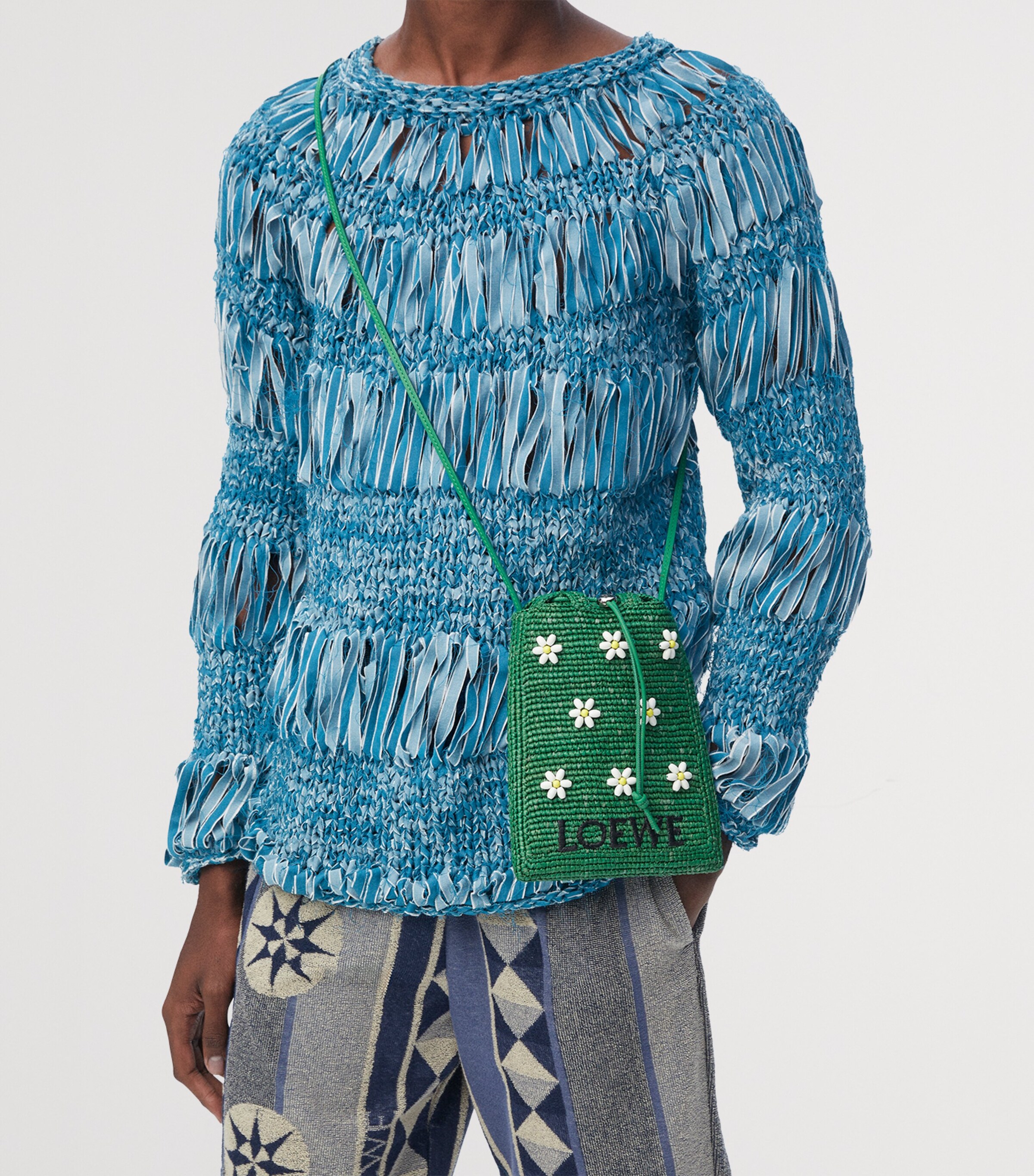 VIP【関税送料無料】希少 Loewe Paula's Ibiza Cotton pareo LOEWE + Paula's Ibiza fringed printed cotton-voile pareo