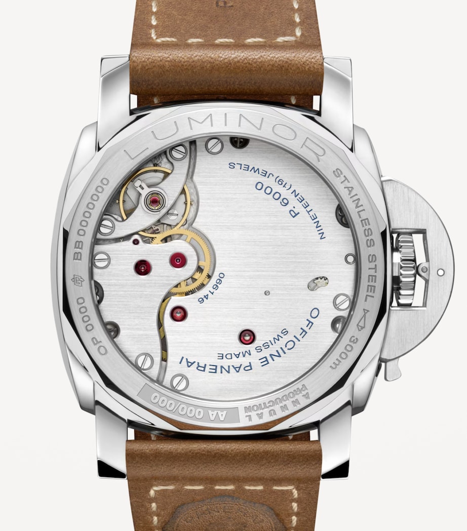 Panerai Stainless Steel Luminor Destro Watch 44mm Blue Image 5
