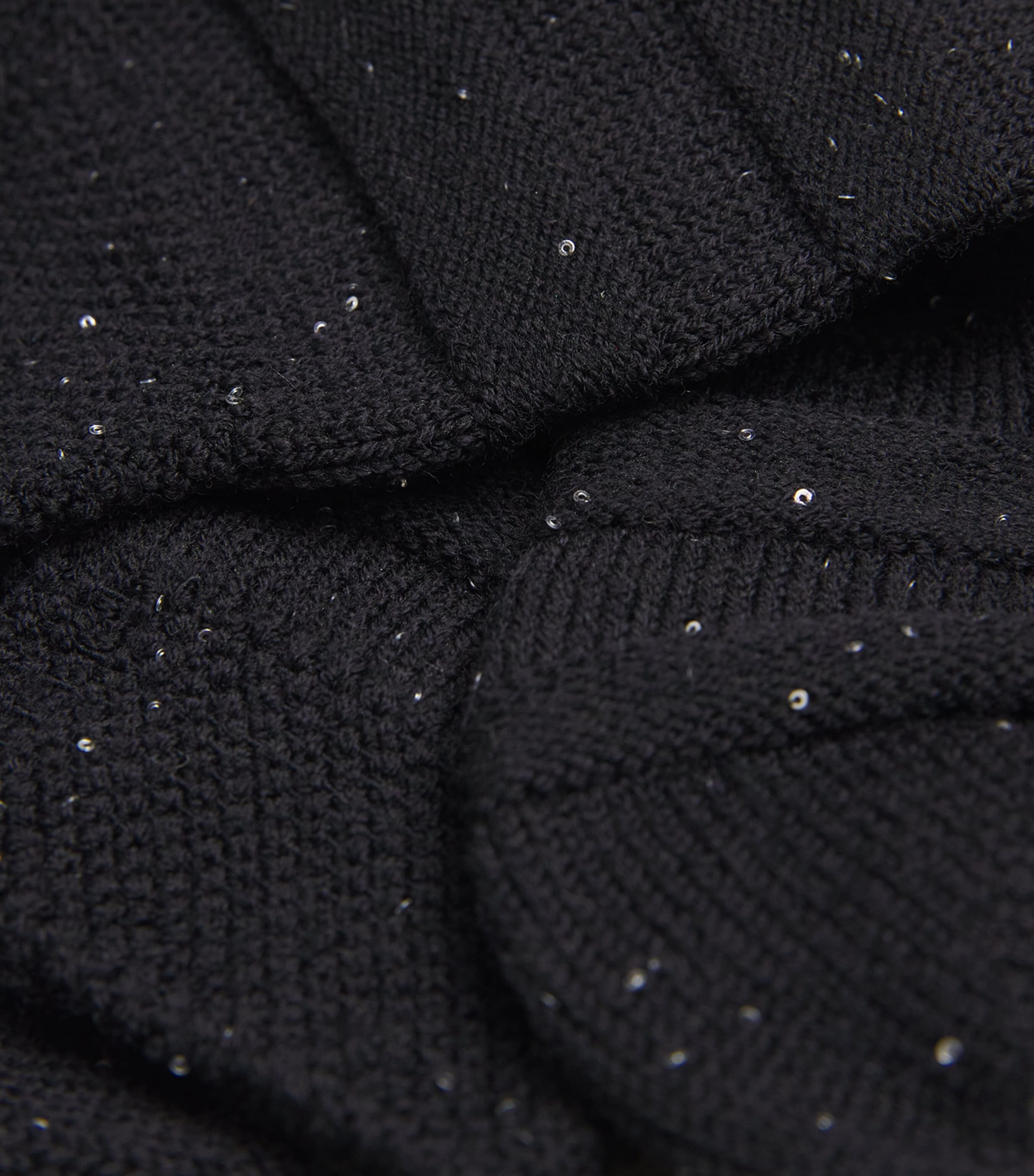Falke Womens Wool-Blend Sequin-Embellished Socks Black Image 2