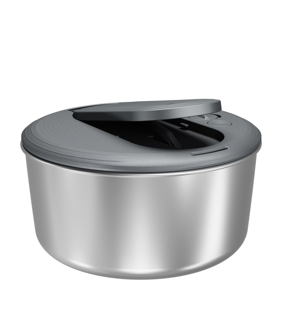 Small Swift Dry Salad Spinner BELUGA GREY Image 1