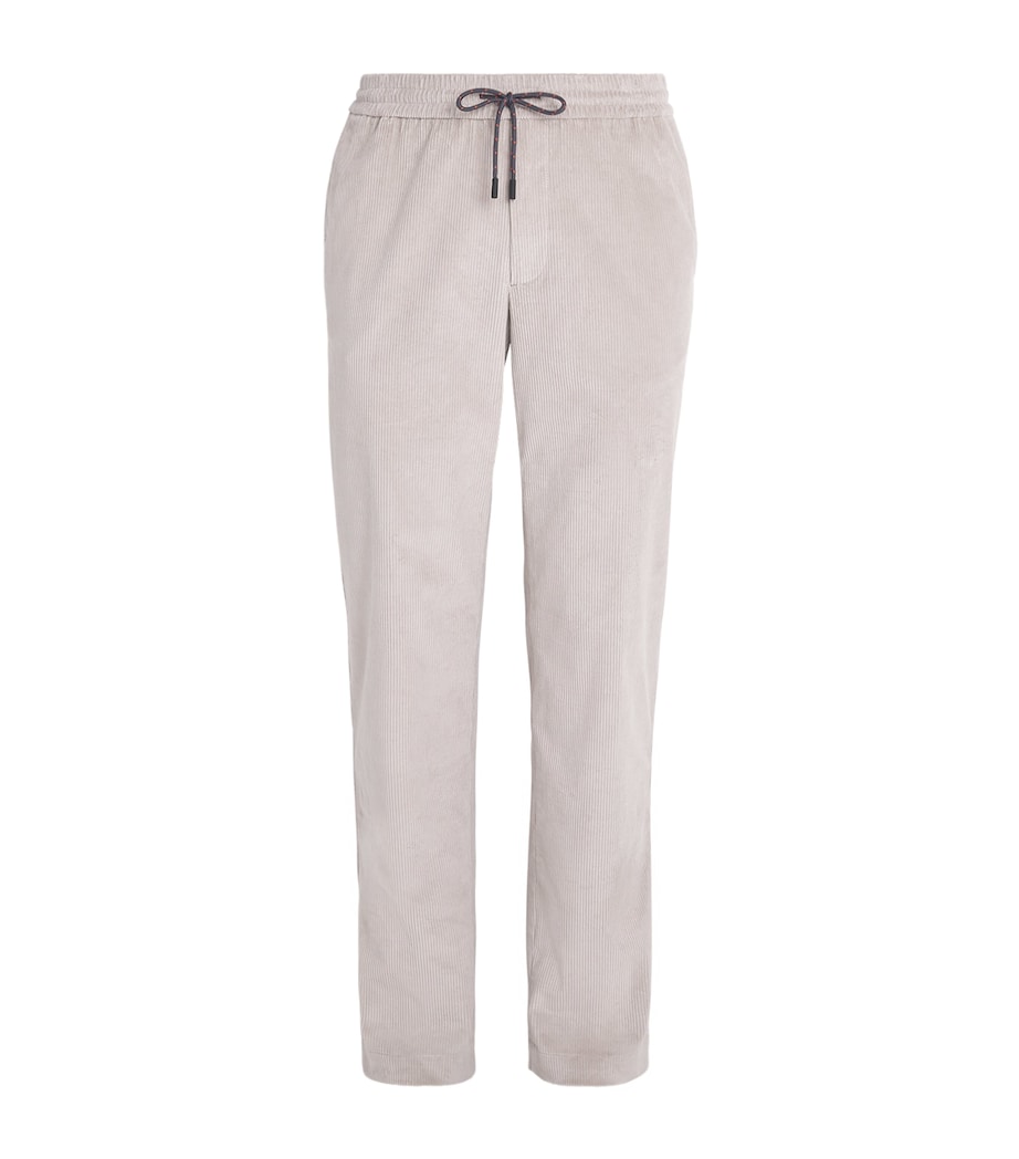 Sease Mens Corduroy Mindset Slim Trousers Pearl Grey Image 1