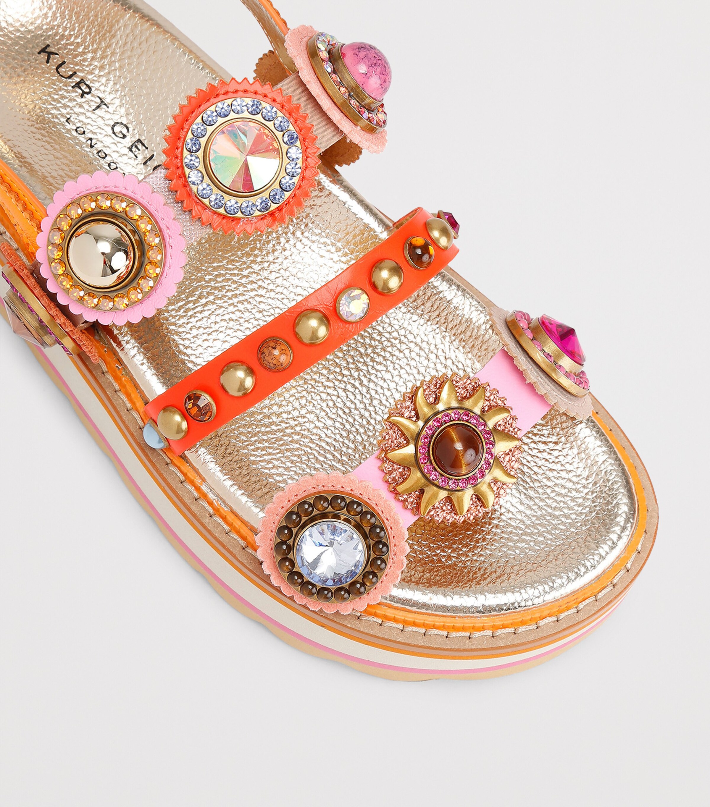 Kurt Geiger London Embellished Octavia Flatform Sandals Other Image 2