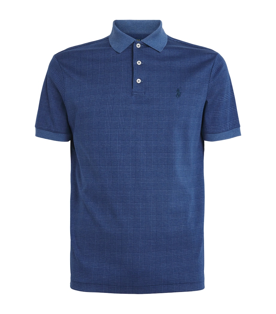 Cotton Glen Plaid Polo Shirt BLUE Image 1