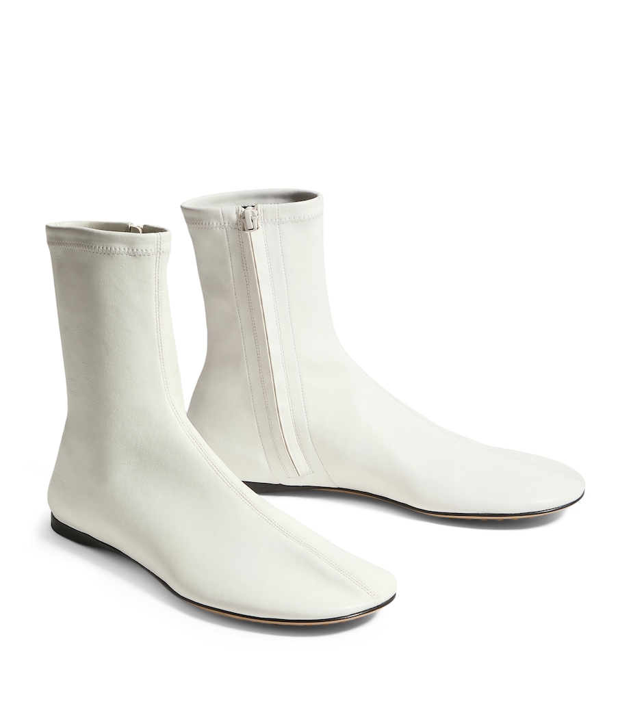 Bottega Veneta Leather Ankle Boots Image 1