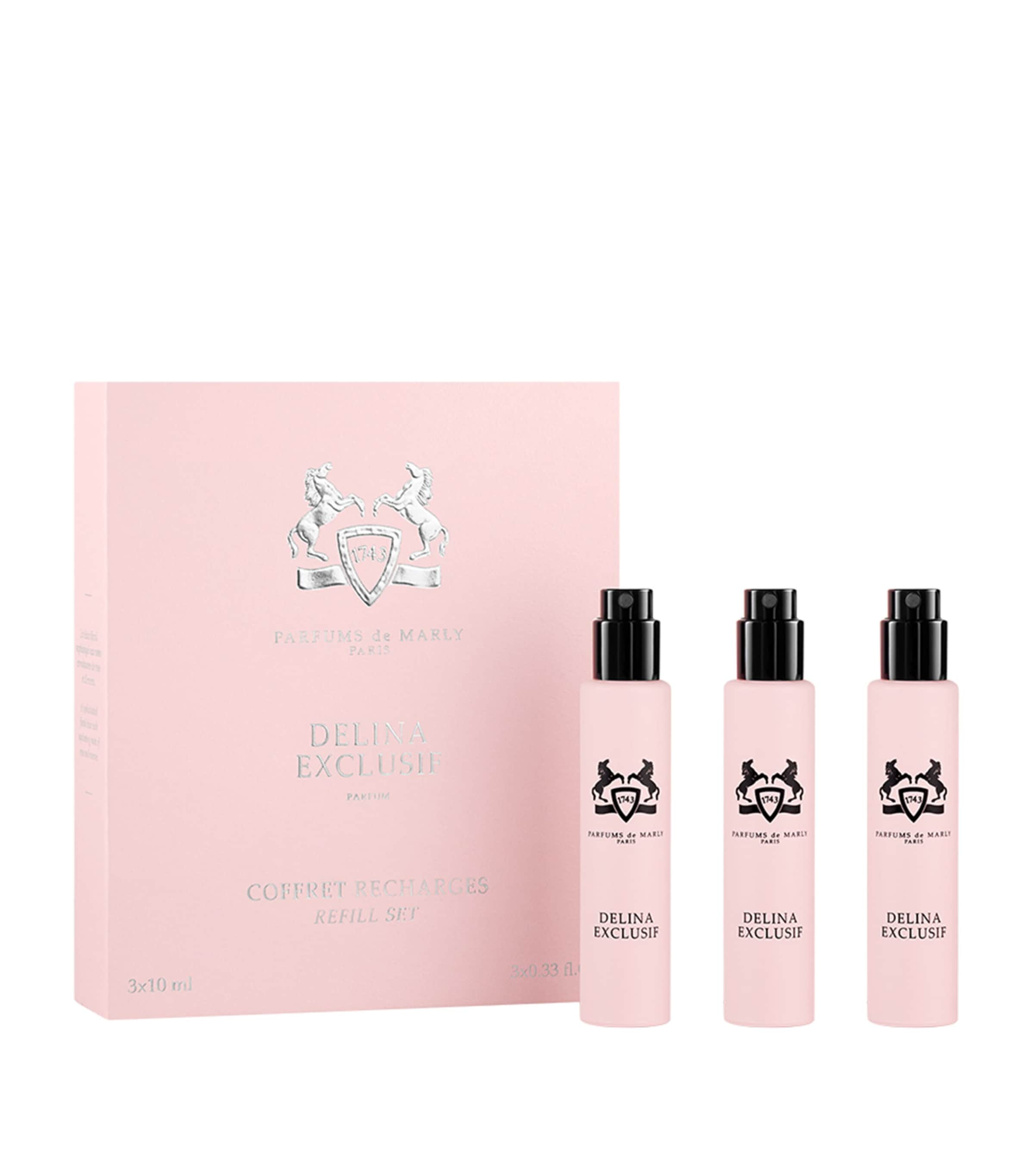 Parfums de Marly Delina Exclusif Eau De Parfum Travel Refill Set (3 x 10ml) | Perfume | Womens Perfume | Beauty Gift Sets | Perfume Gift Sets | Womens | Designers | Parfums De Marly