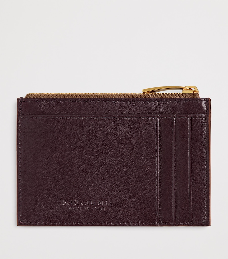 Leather Intrecciato Zipped Card Case 2863 Image 3