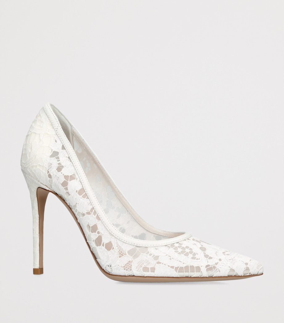 Lace Claudia Pumps 105 WHITE Image 3