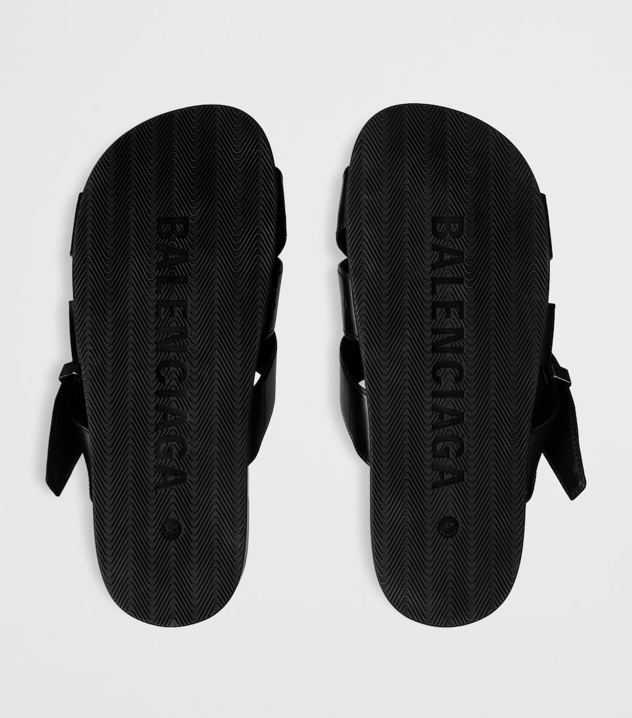 Balenciaga Calfskin Belt Mules Image 7