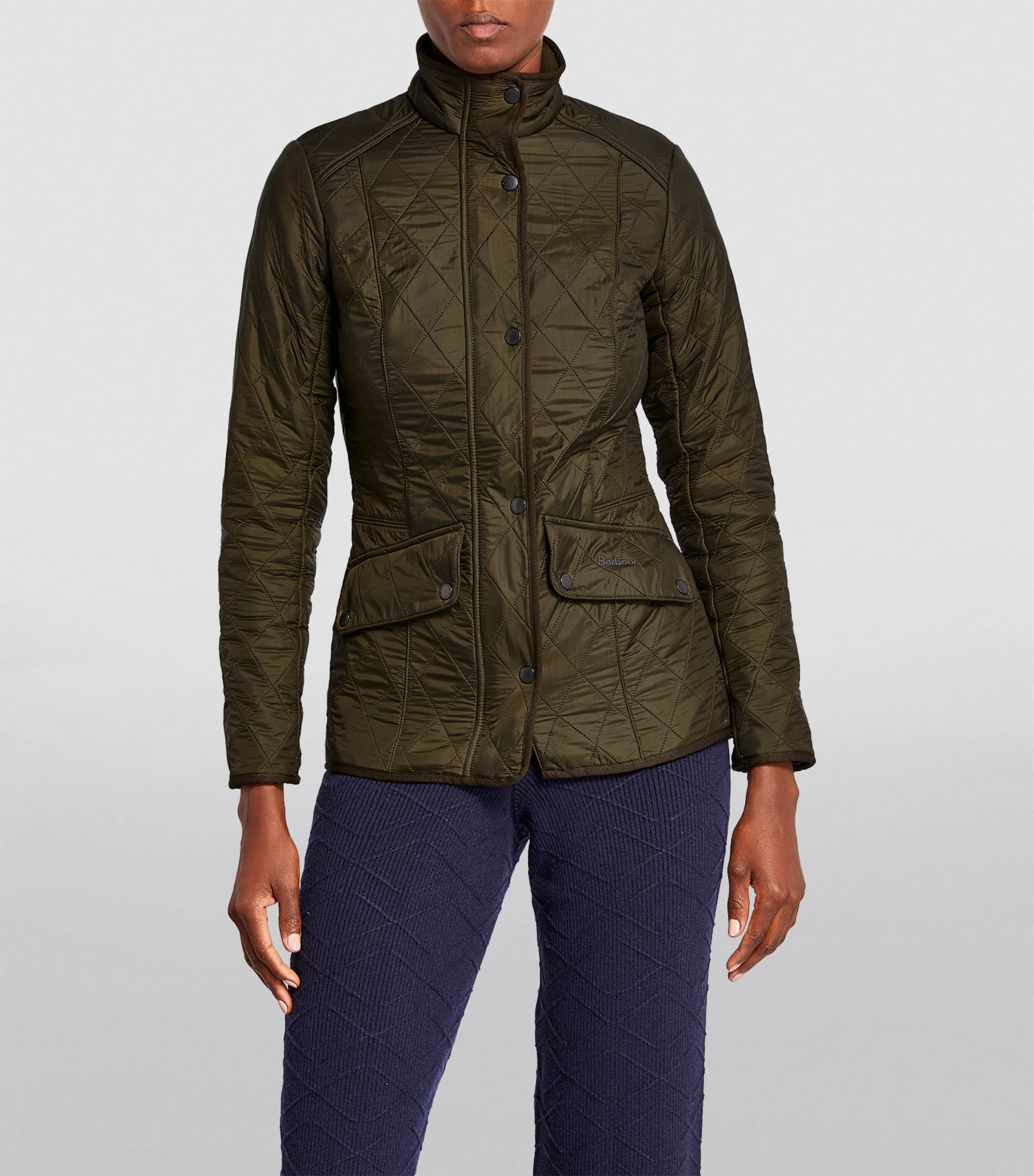 Polar Quilt Cavalary Coat OLIVE Image 2