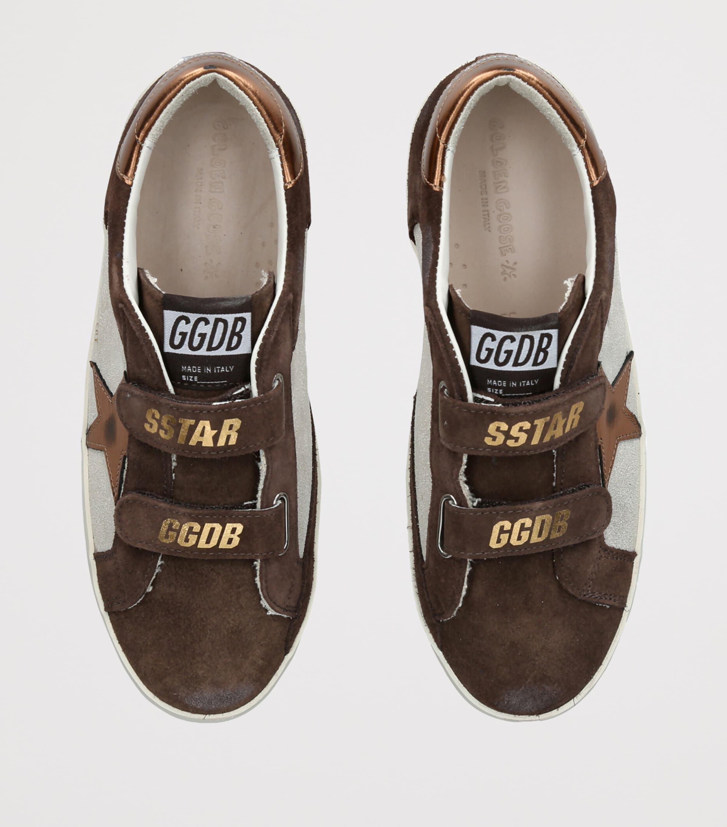 Golden Goose Suede Old School Sneakers Brown/oth Image 3