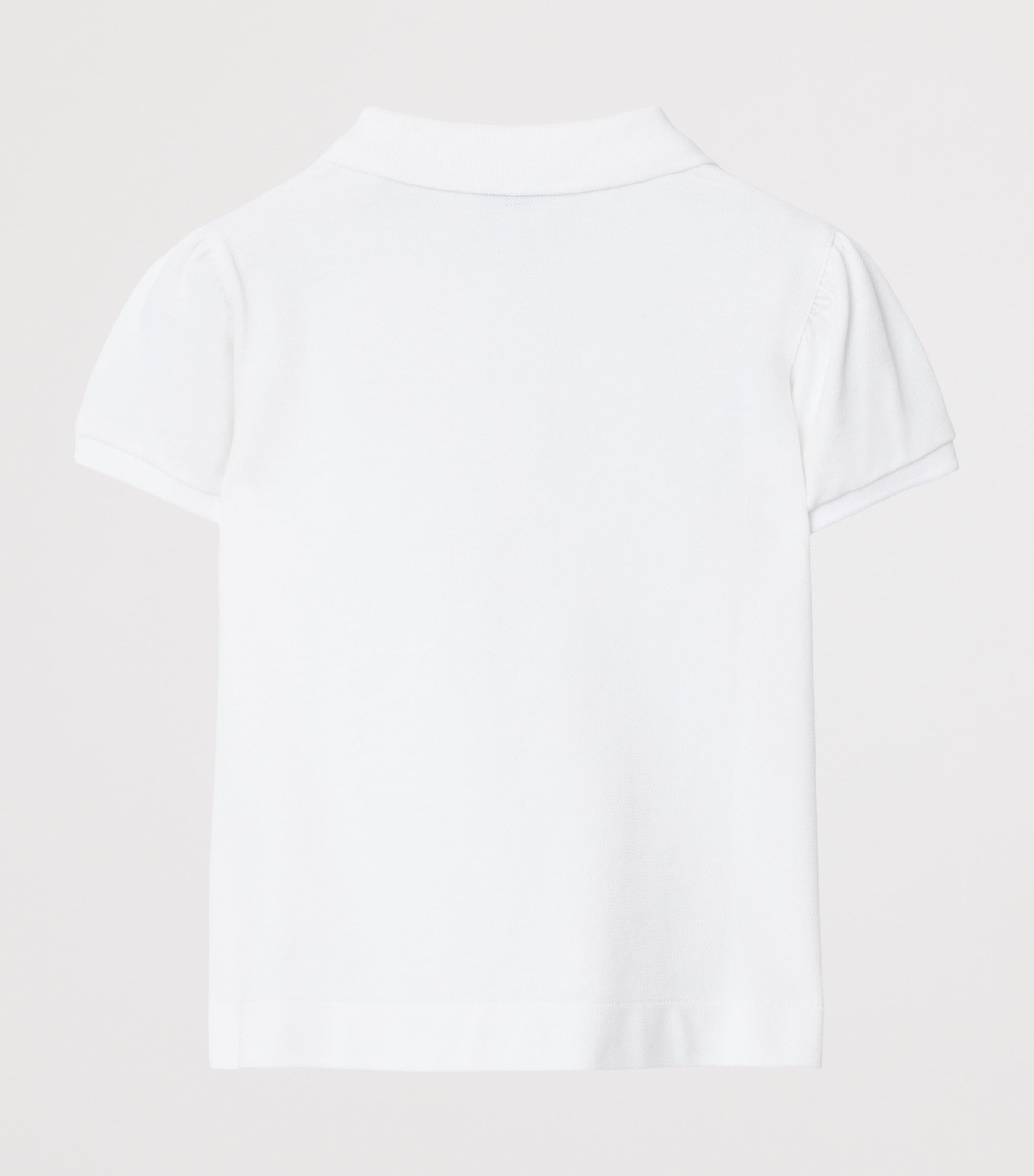 Piqué Cotton Polo Shirt (3-12 Years) WHITE Image 2