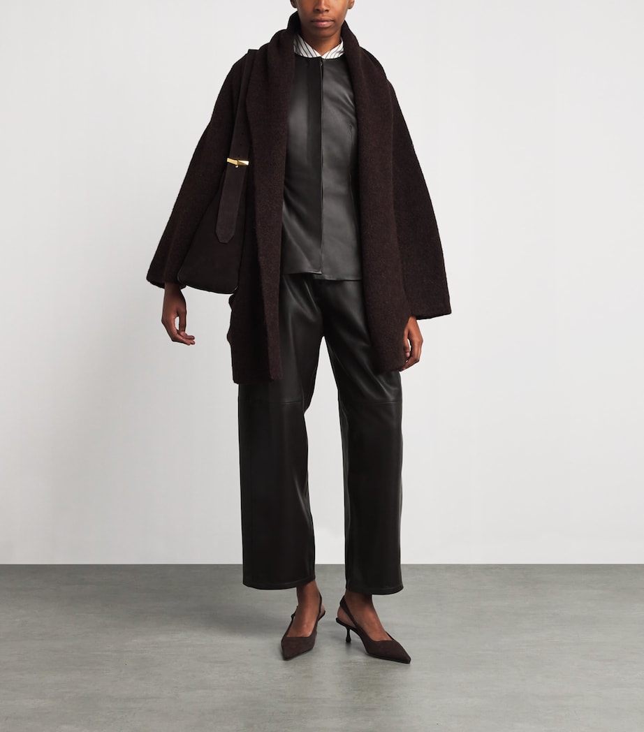 Leather Bodice Top E04 ESPRESSO Image 2