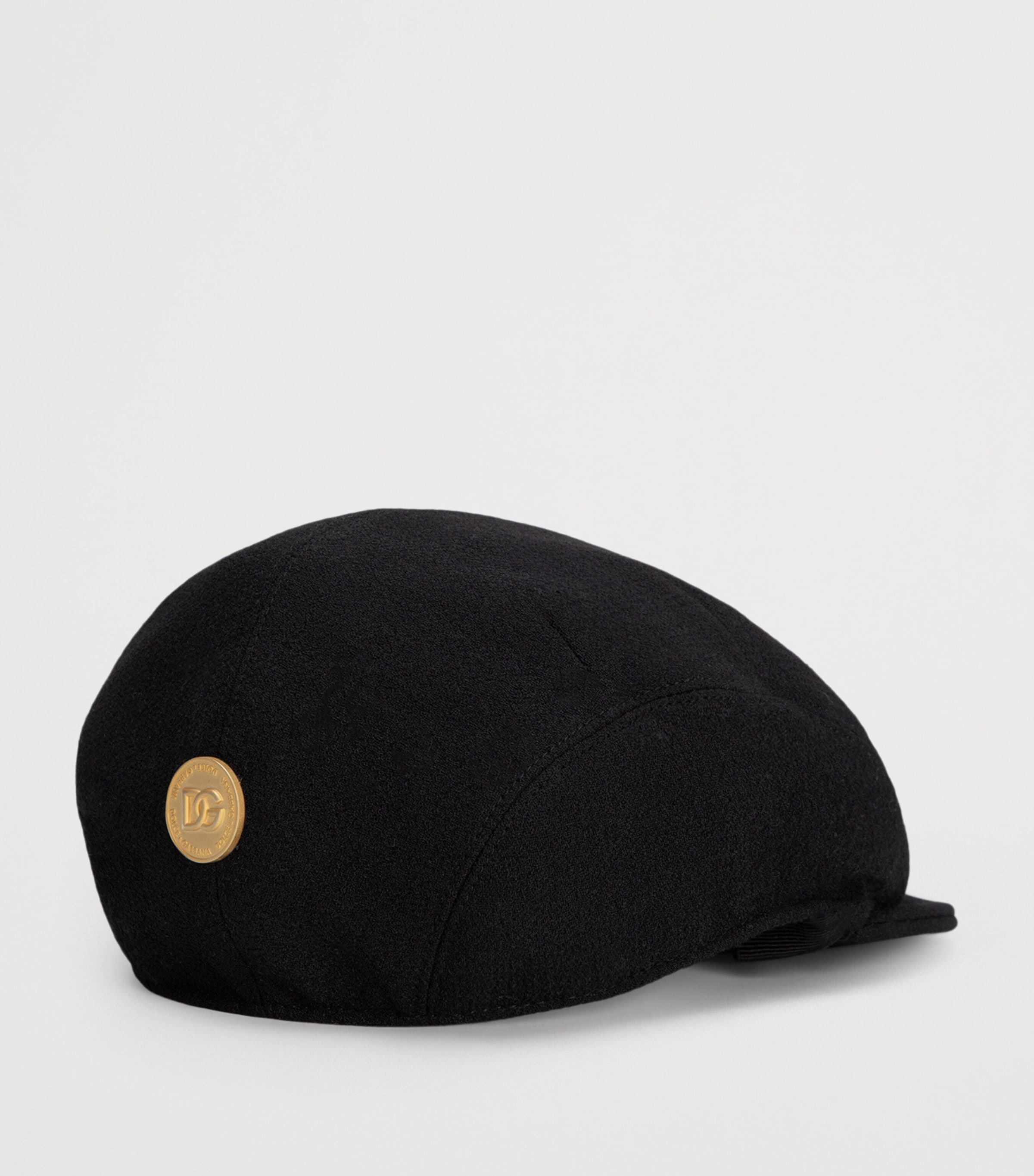 Wool DG Flat Cap N0000-BLACK Image 2