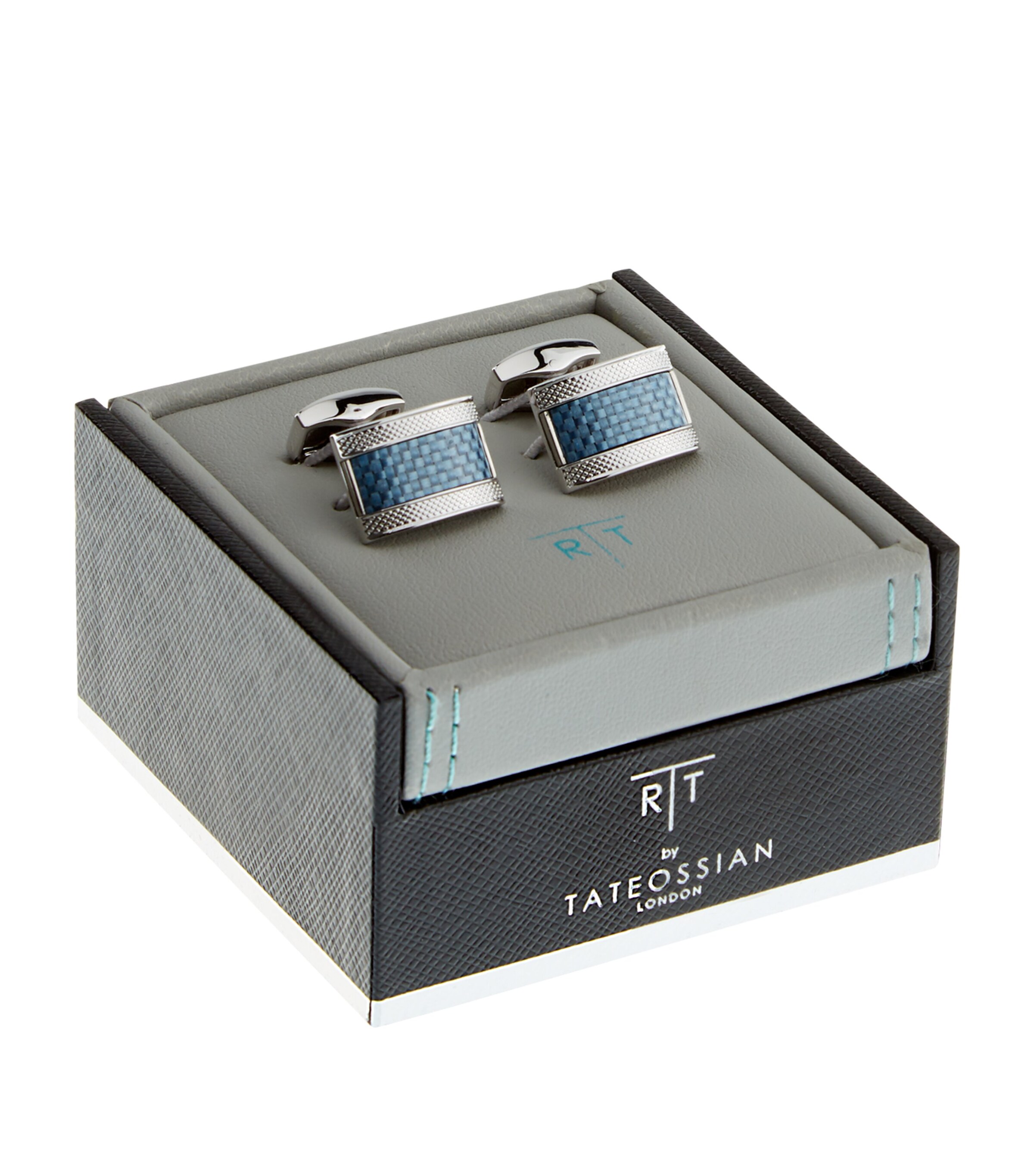 Palladium-Plated D-Shaped Cufflinks SILVER Image 7