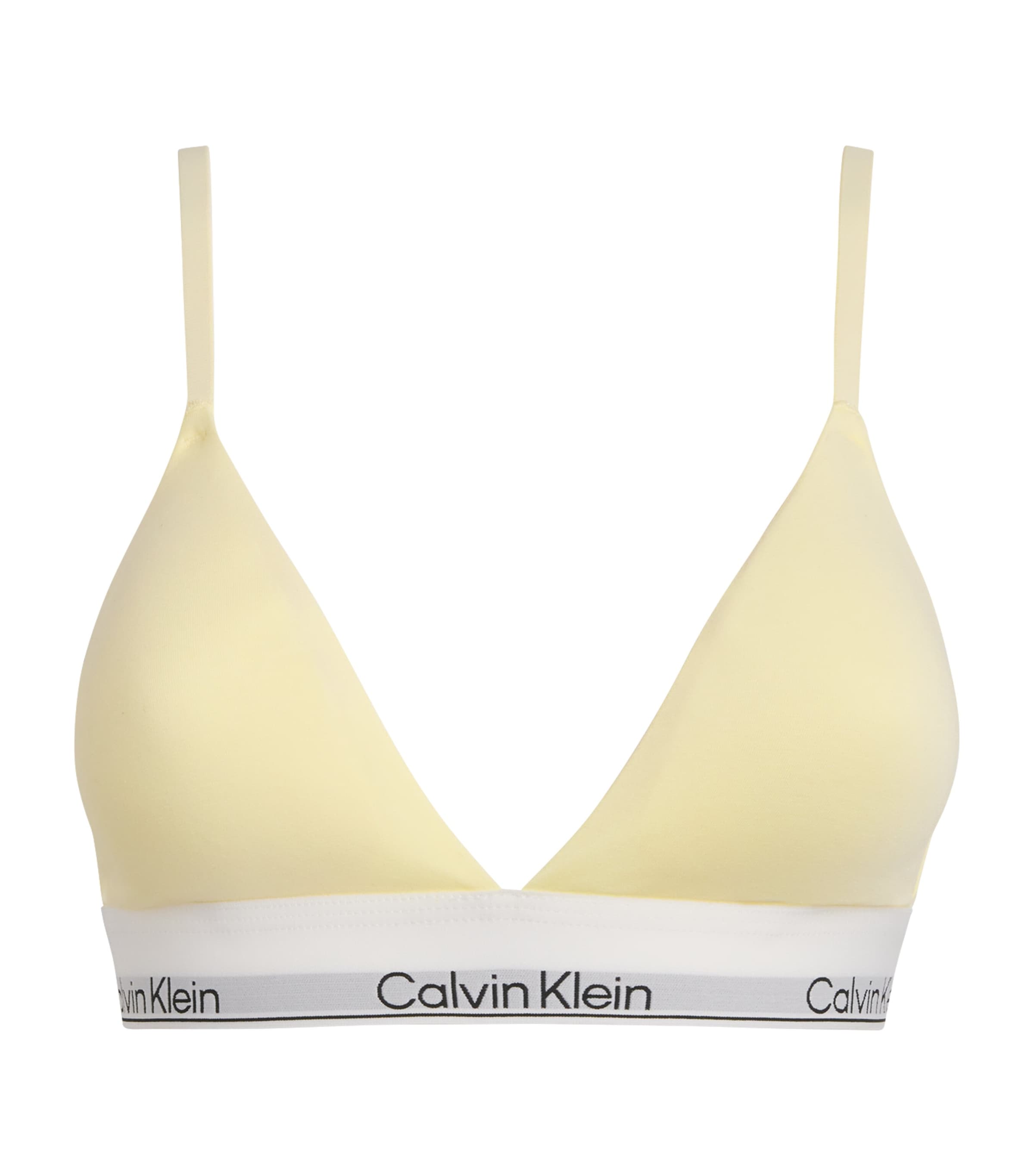 Calvin Klein Womens Cotton-Blend Icon Lined Bralette Zrk/pear Sorbet Image 1