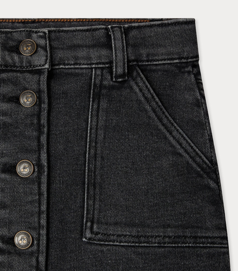 Denim Mini Skirt (14 Years) FAUX NOIR Image 3