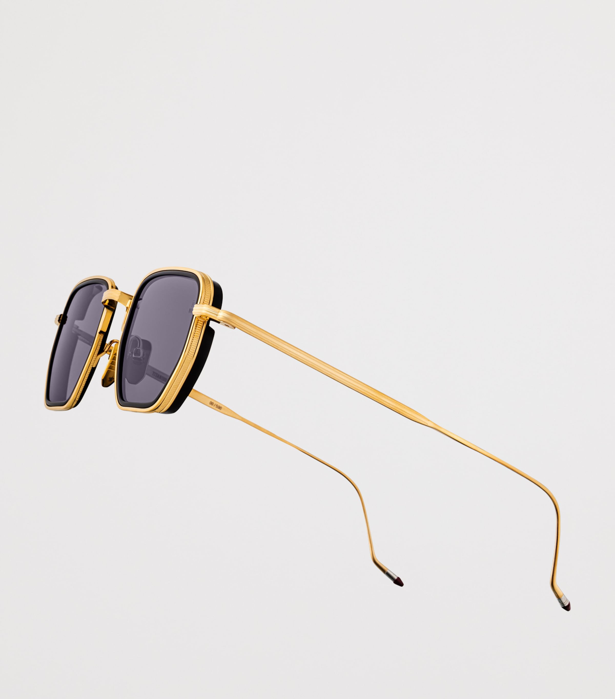 Jacques Marie Mage Atkins Square Sunglasses Gold Image 5