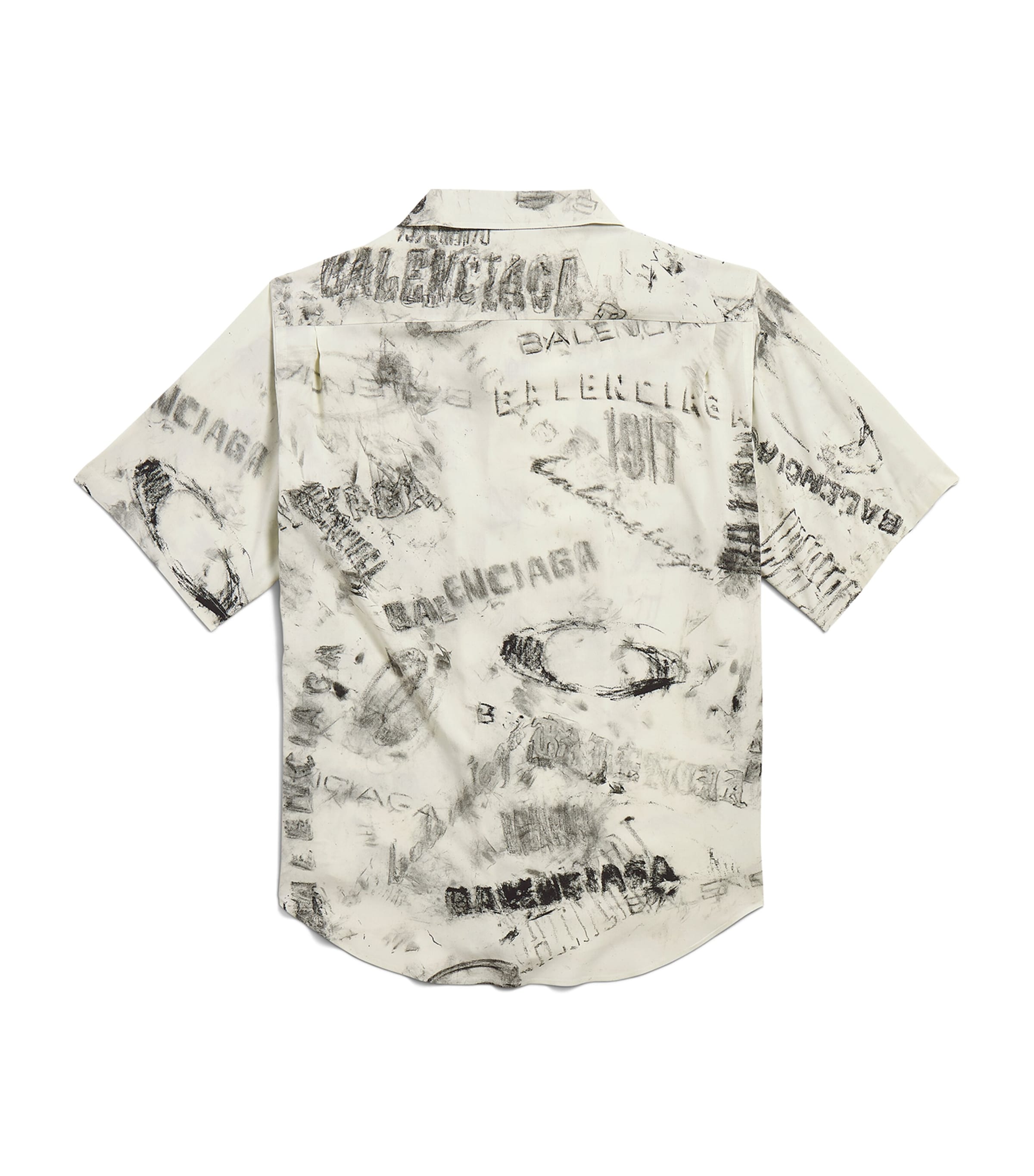 Washed Crayon Oversized Short-Sleeve Shirt 1240 Image 6