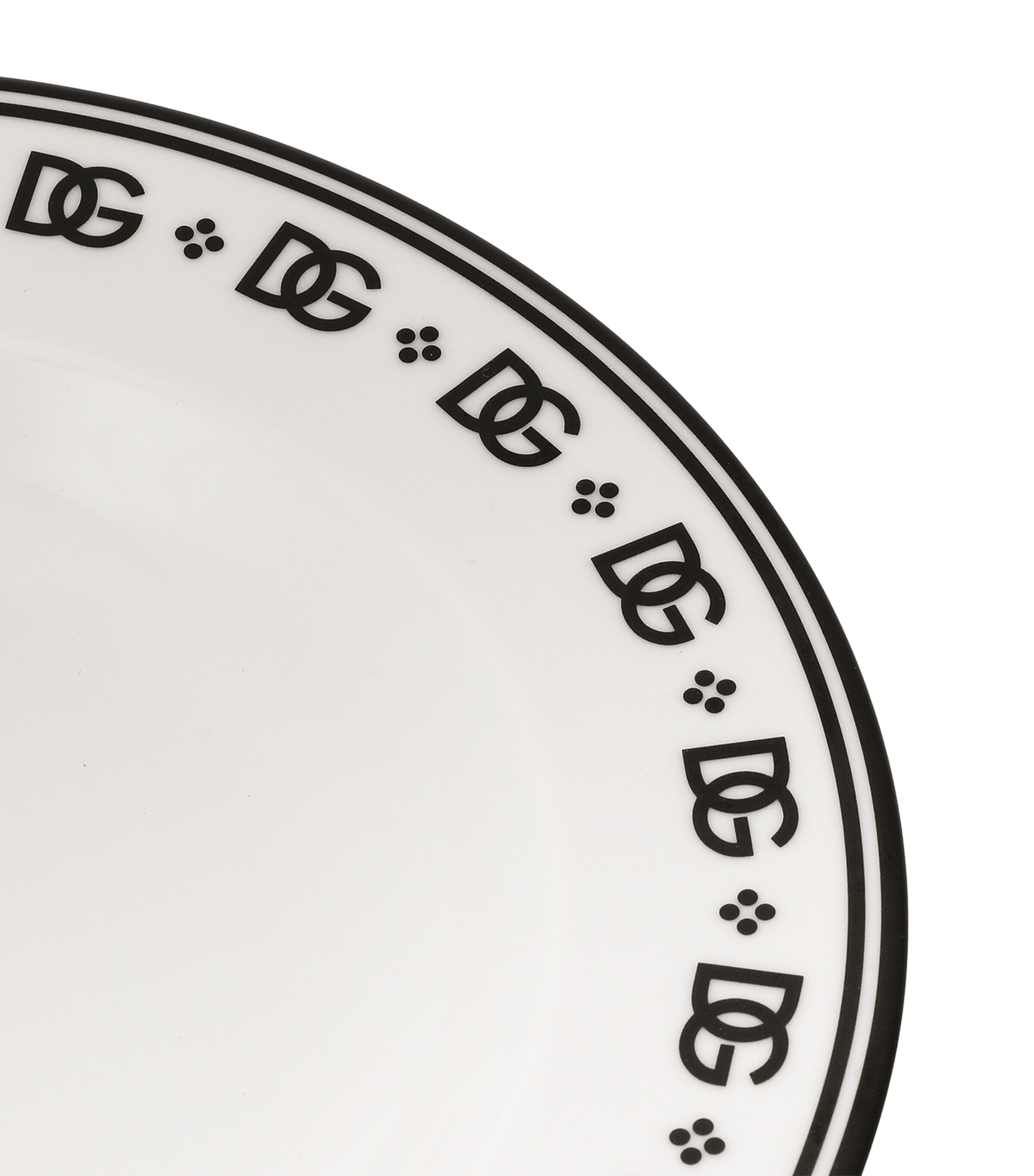 Dolce&Gabbana Casa Set of 2 DG Logo Soup Plates (20cm) Dg Logo Bordo Image 5