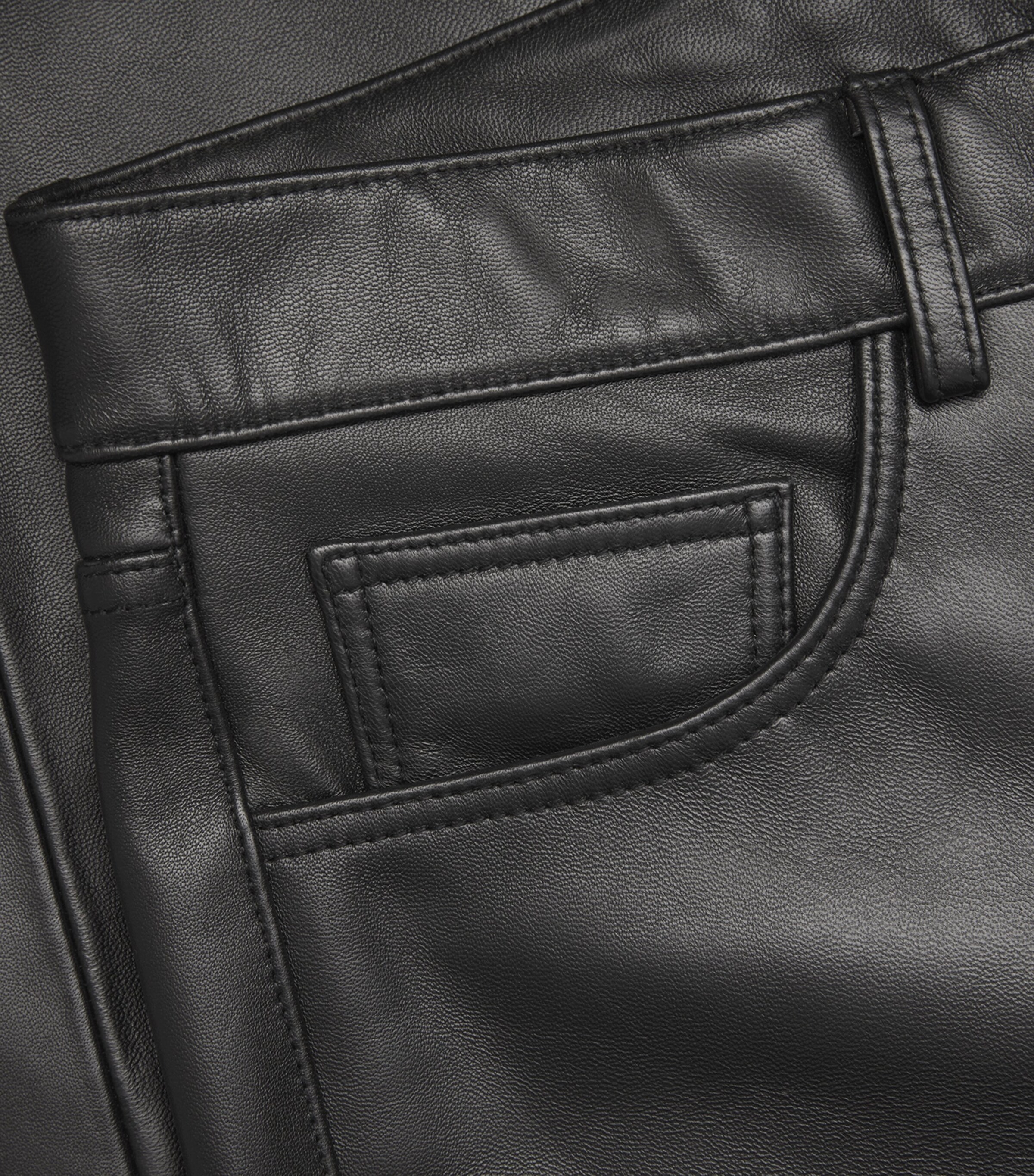 Lambskin Twist Trousers BLACK Image 5