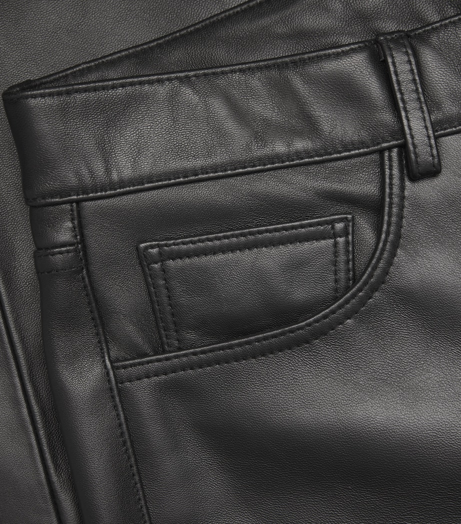 Lambskin Twist Trousers BLACK Image 5