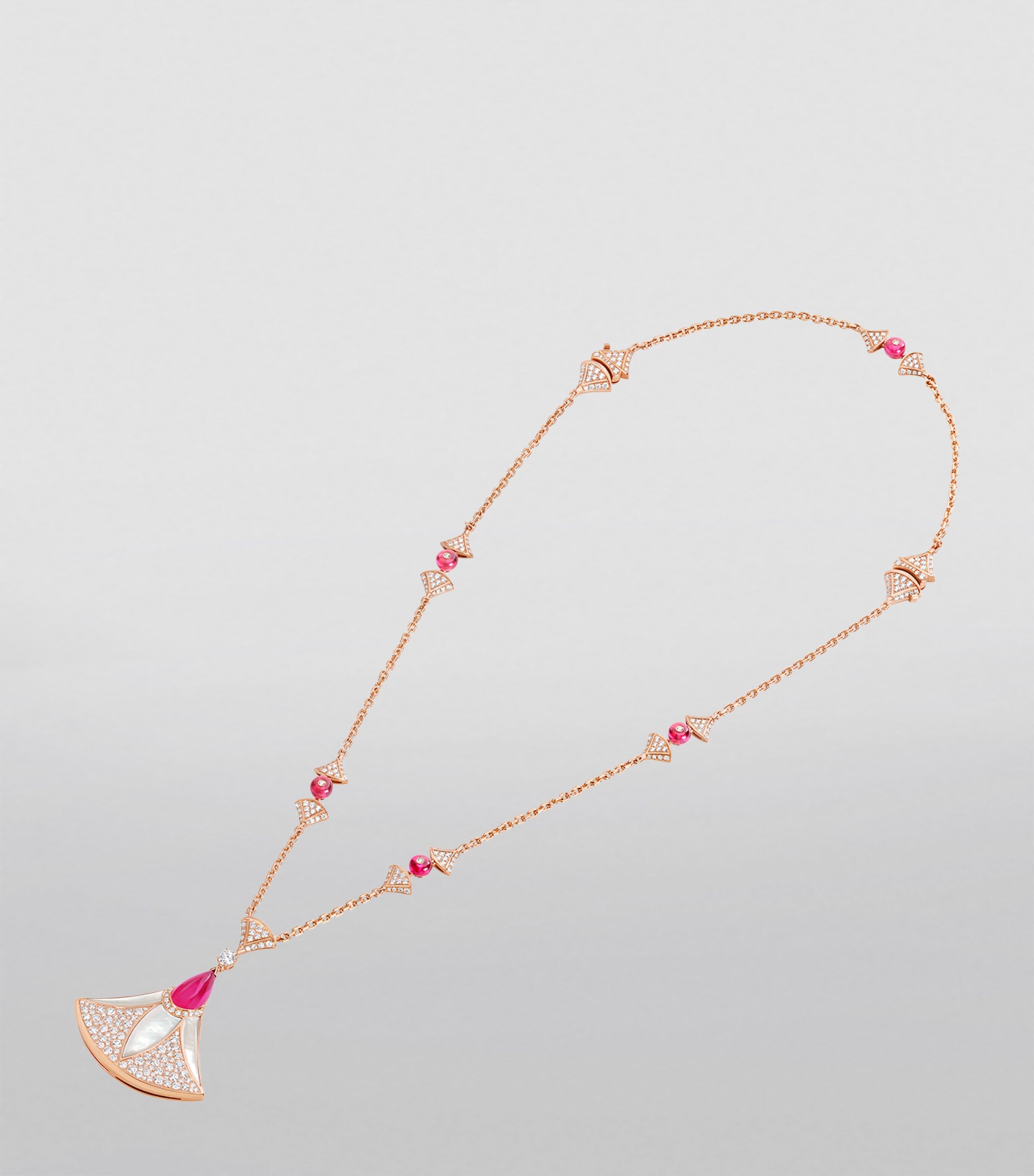 Bvlgari Rose Gold, Diamond and Rubellite Divas' Dream Necklace Rose Gold Image 3