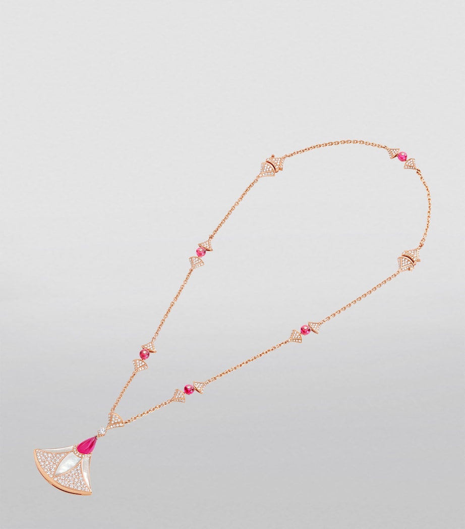 Bvlgari Rose Gold, Diamond and Rubellite Divas' Dream Necklace Rose Gold Image 3