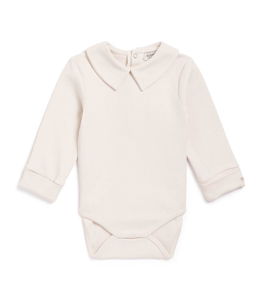 Donsje Cotton-Blend Bienkes Bodysuit (0-30 Months) White Image 1