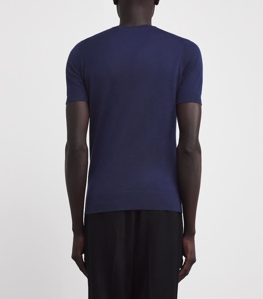 Cashmere-Silk T-Shirt 46237 DARK BLUE Image 4