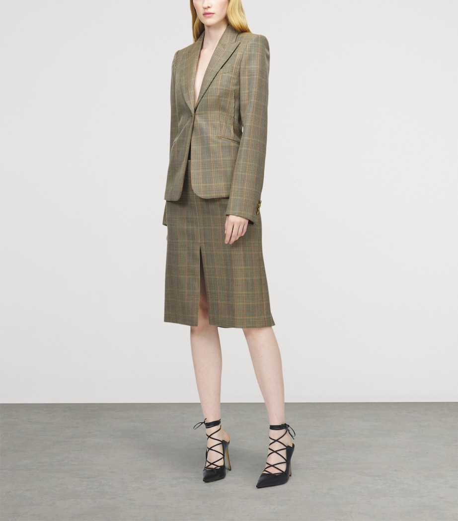 Wool Kickback Midi Skirt 9101 Image 2