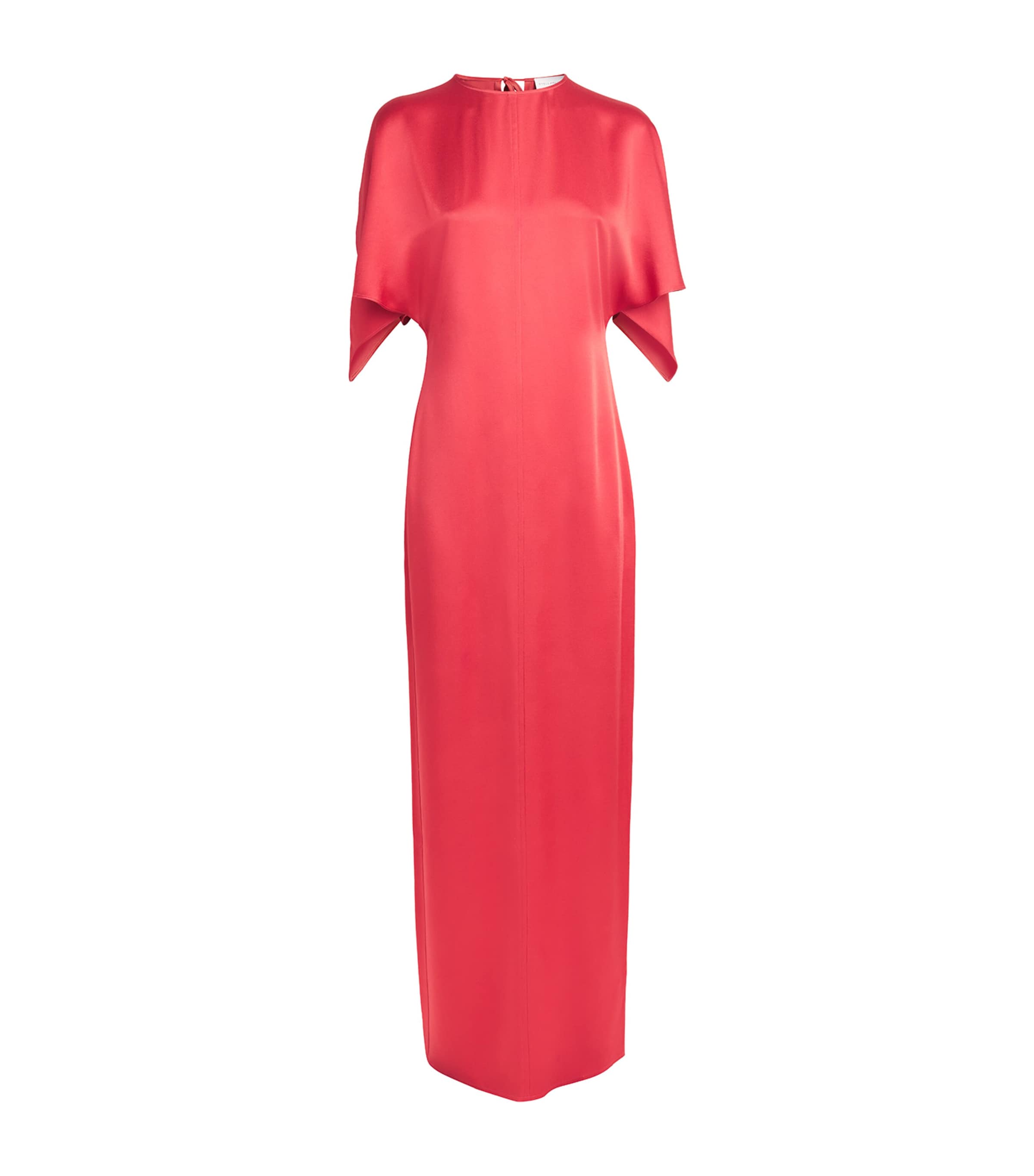 Stella McCartney Womens Satin Maxi Dress Tomato Image 1