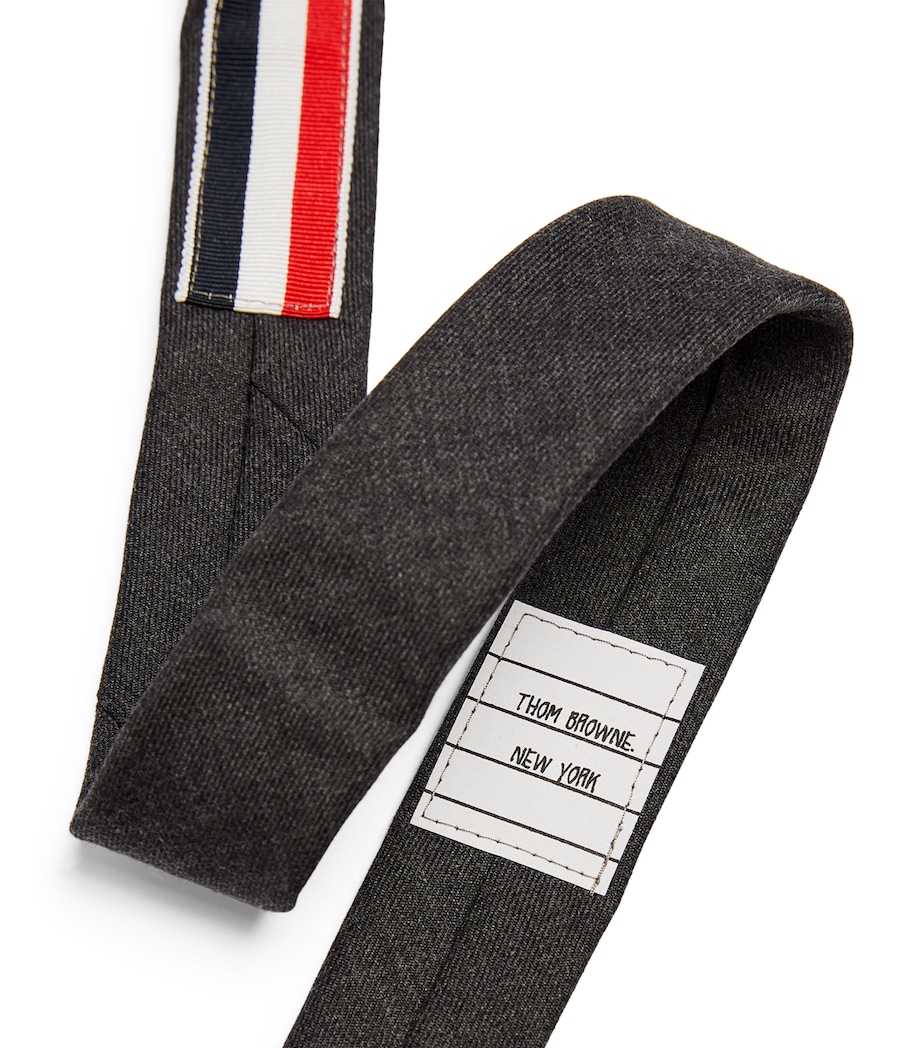 Wool Necktie DARK GREY Image 2