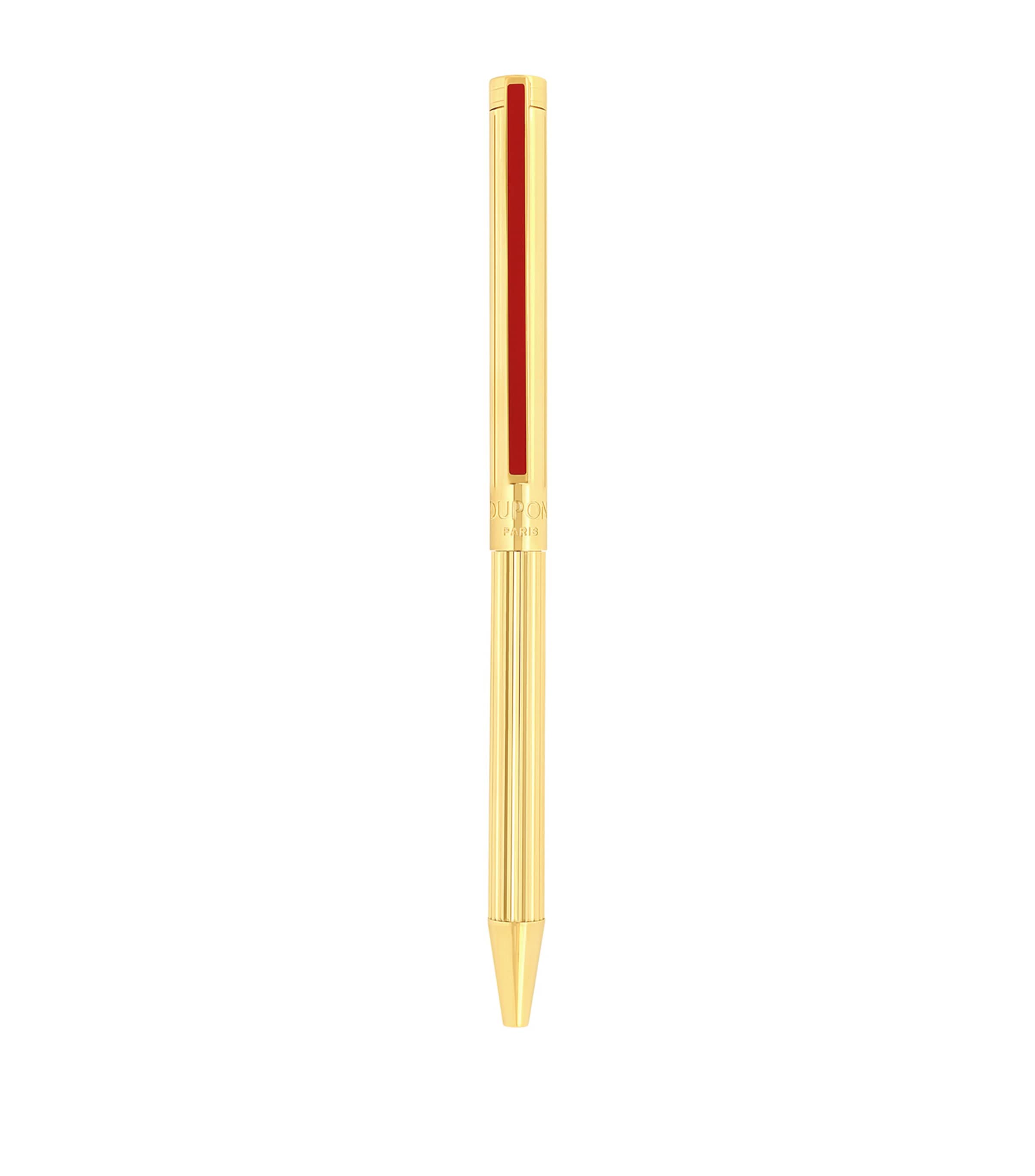 Palladium and Yellow Gold-Trim Classique Ballpoint Pen GOLD Image 3
