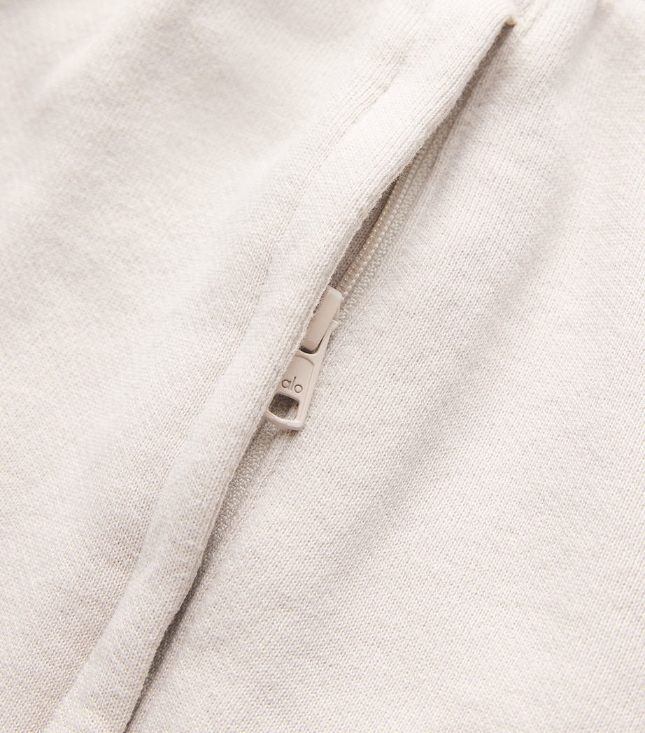 Alo Yoga Mens Cotton-Blend Chill Sweatpants Bone Image 5